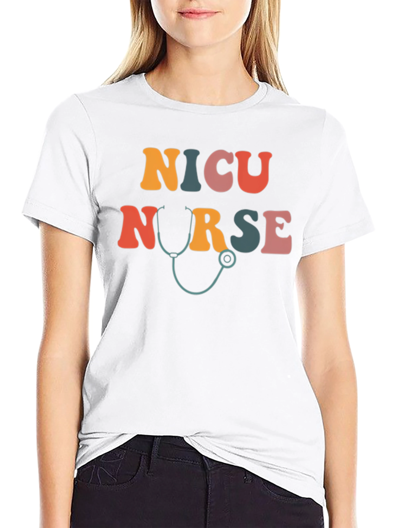 NICU Nurse Retro Style T-Shirt