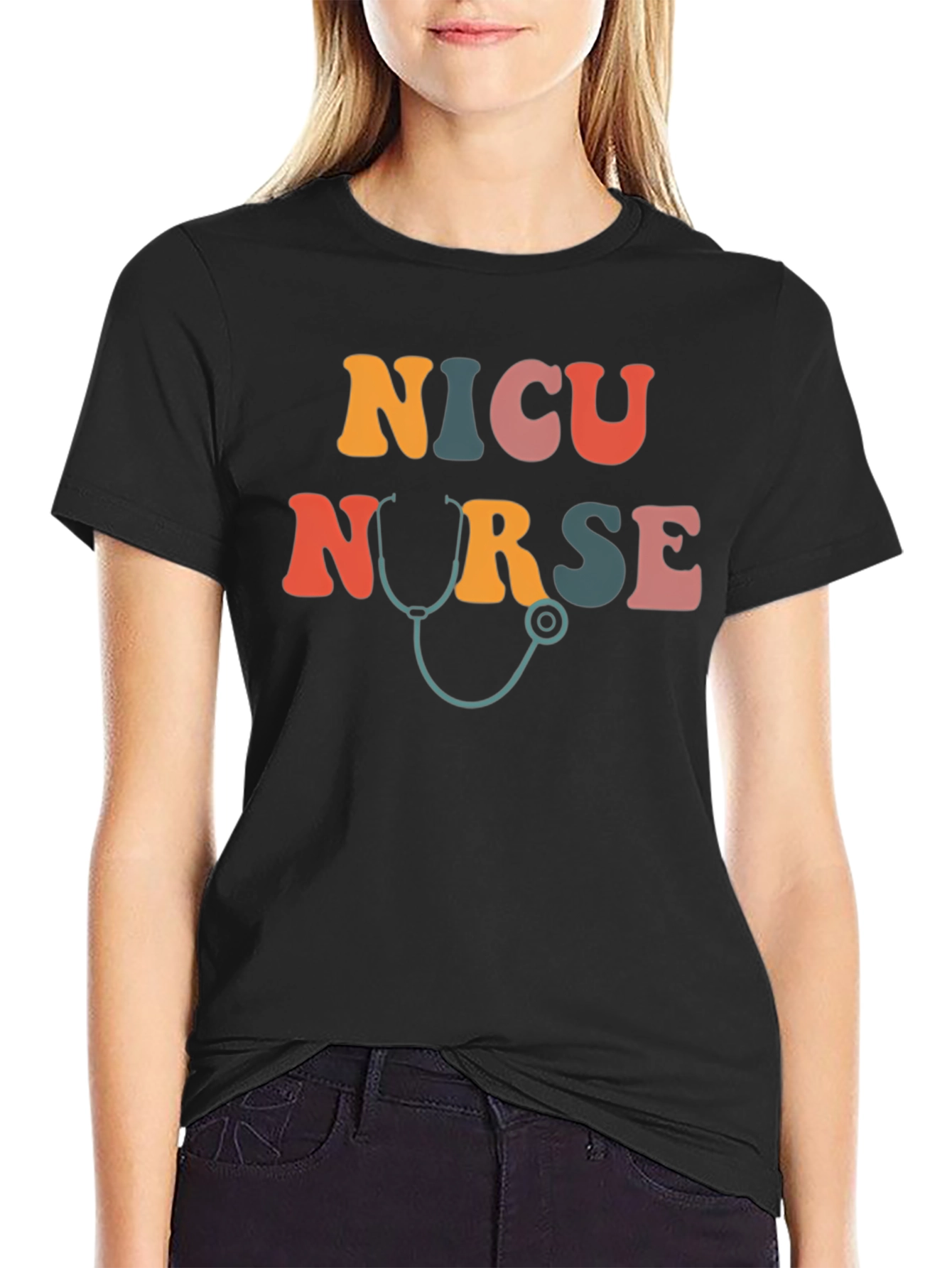 NICU Nurse Retro Style T-Shirt