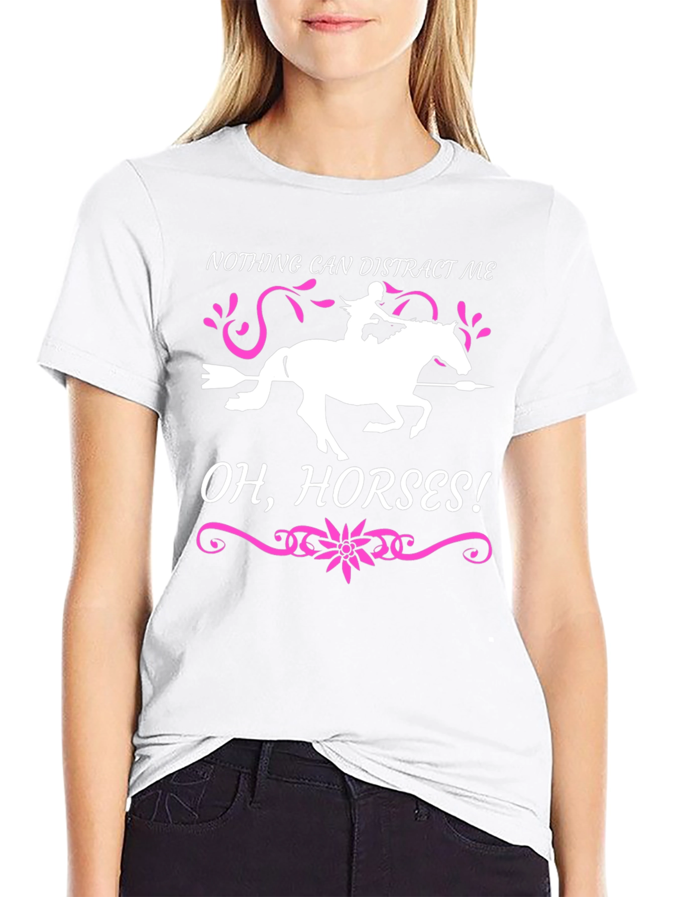 Nothing Can Distract Me! Horse Lover Tee
