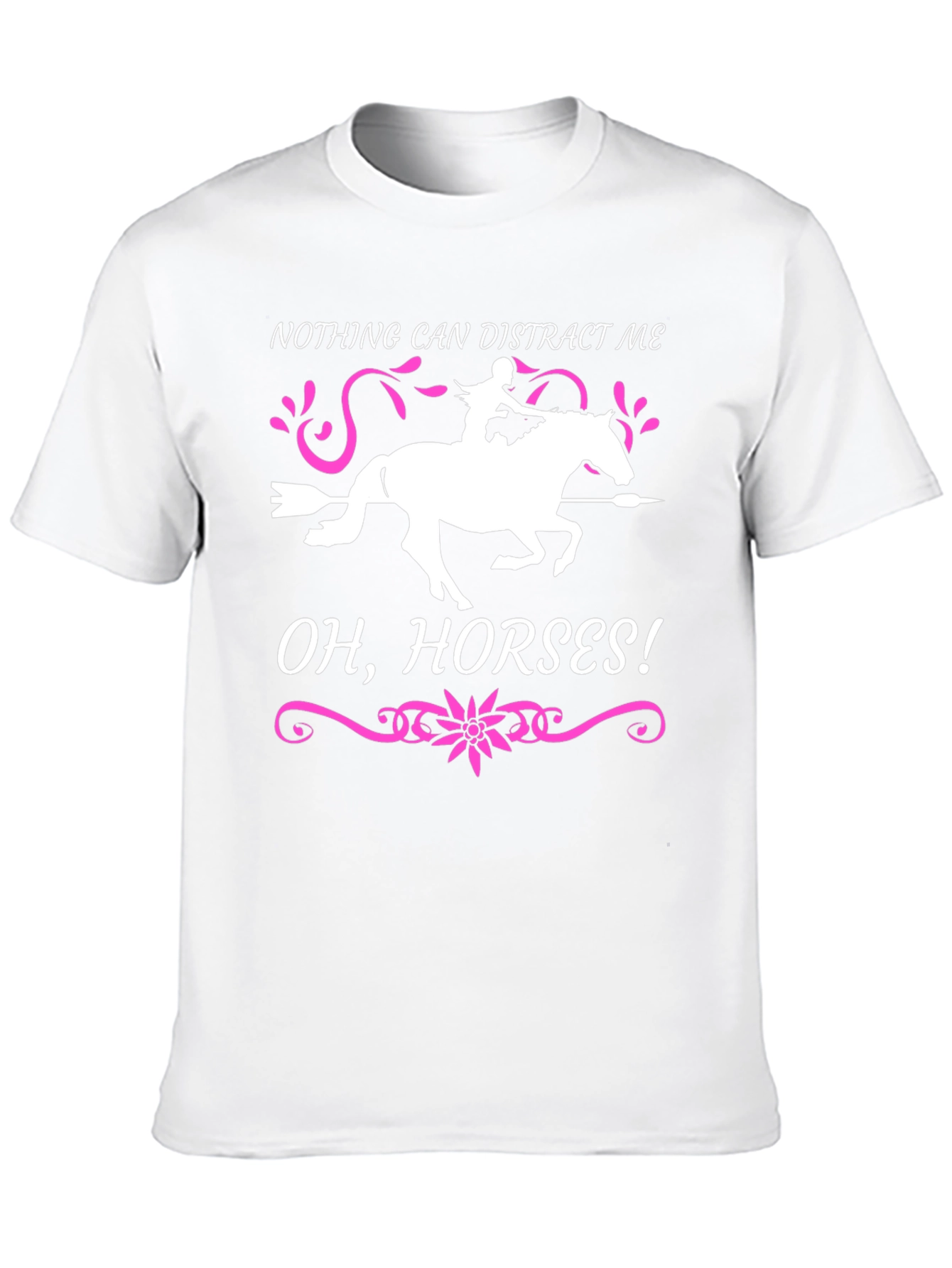 Nothing Can Distract Me! Horse Lover Tee