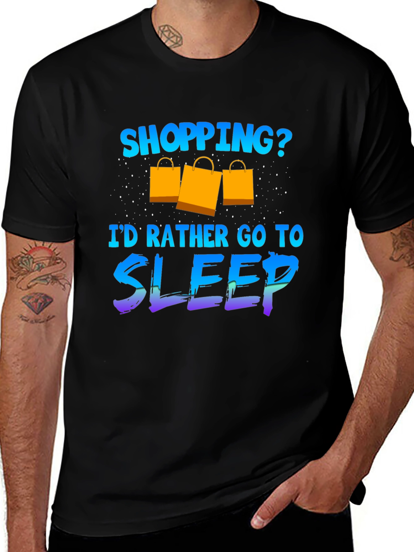 Funny Shopping Sleep T-Shirt