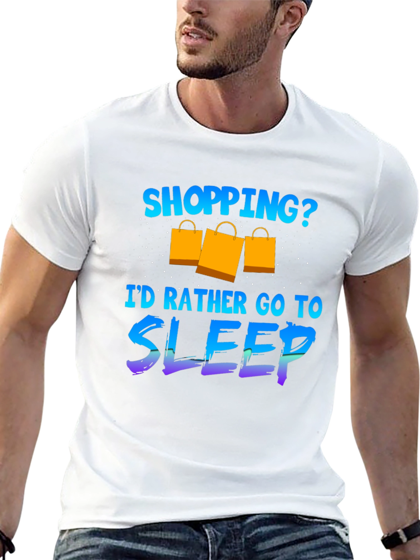 Funny Shopping Sleep T-Shirt