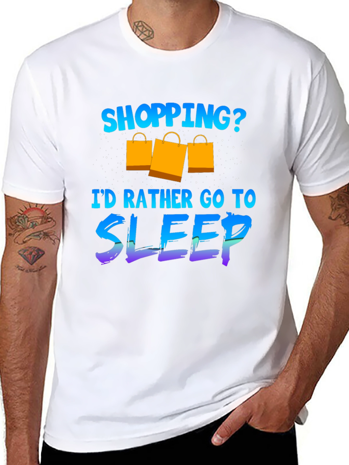Funny Shopping Sleep T-Shirt