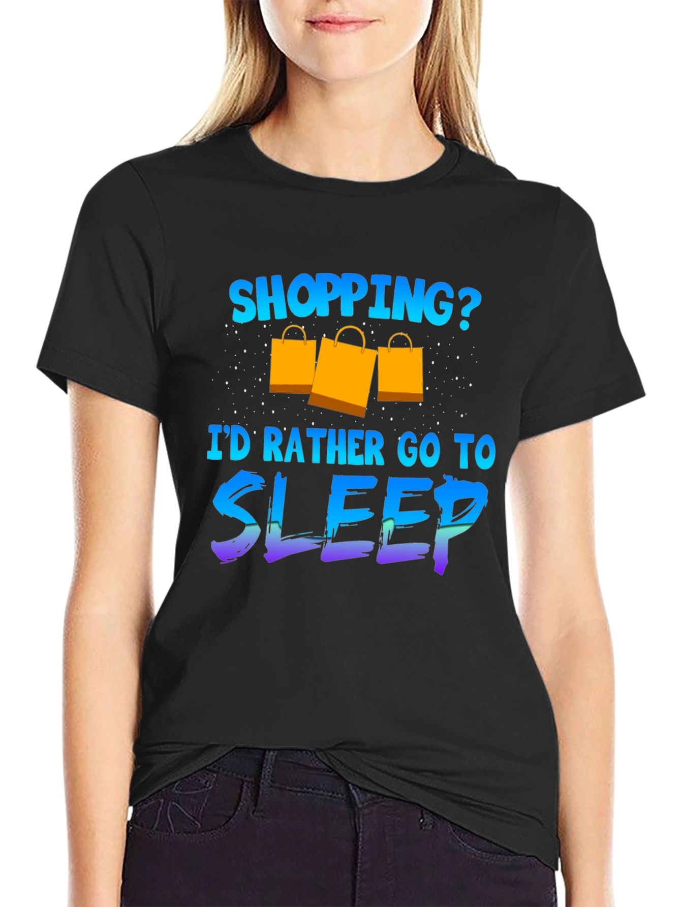 Funny Shopping Sleep T-Shirt