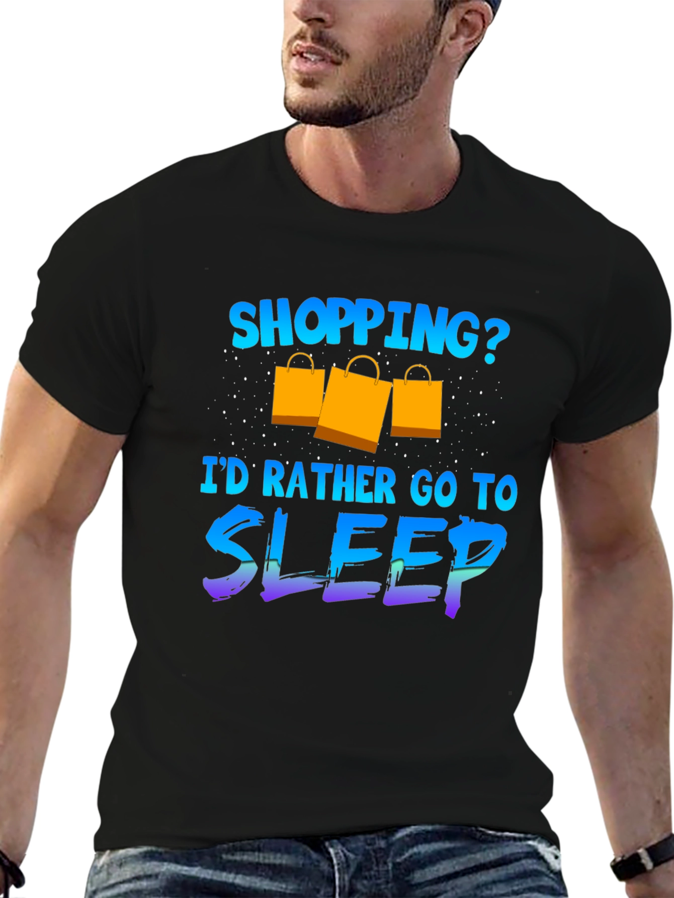 Funny Shopping Sleep T-Shirt