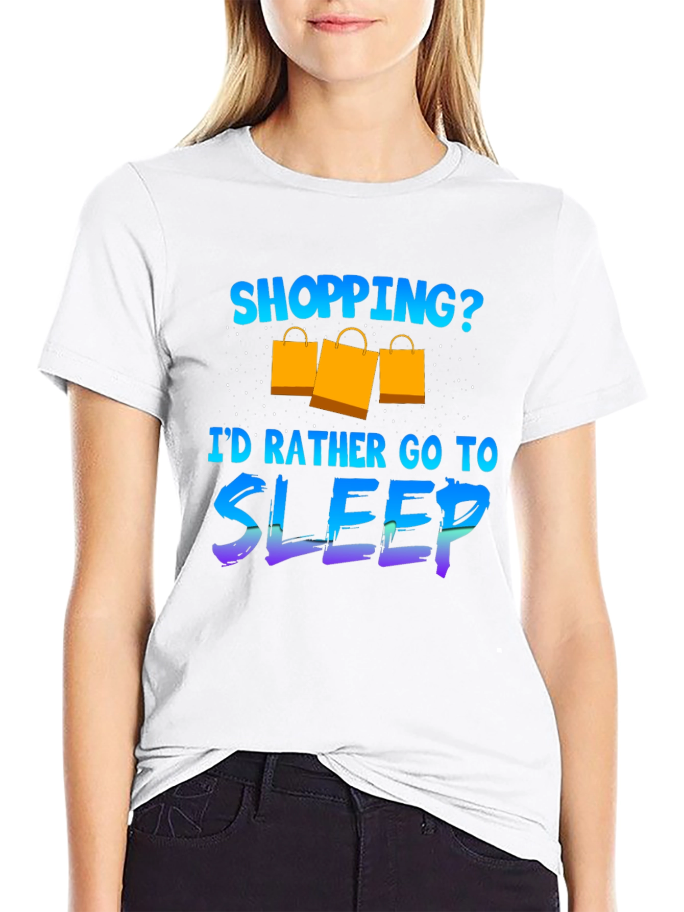 Funny Shopping Sleep T-Shirt