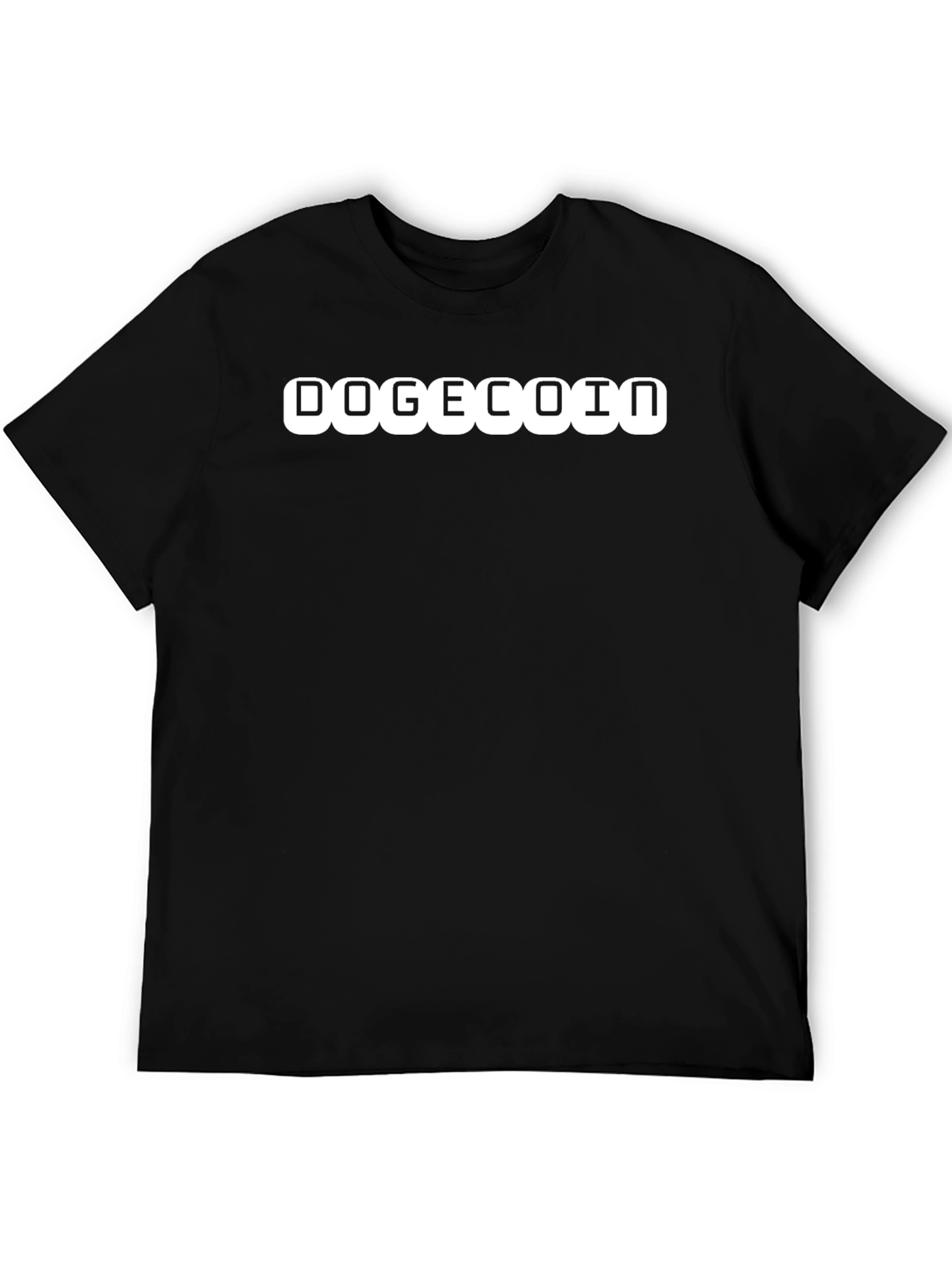 DOGECOIN Black T-Shirt Crypto Fashion