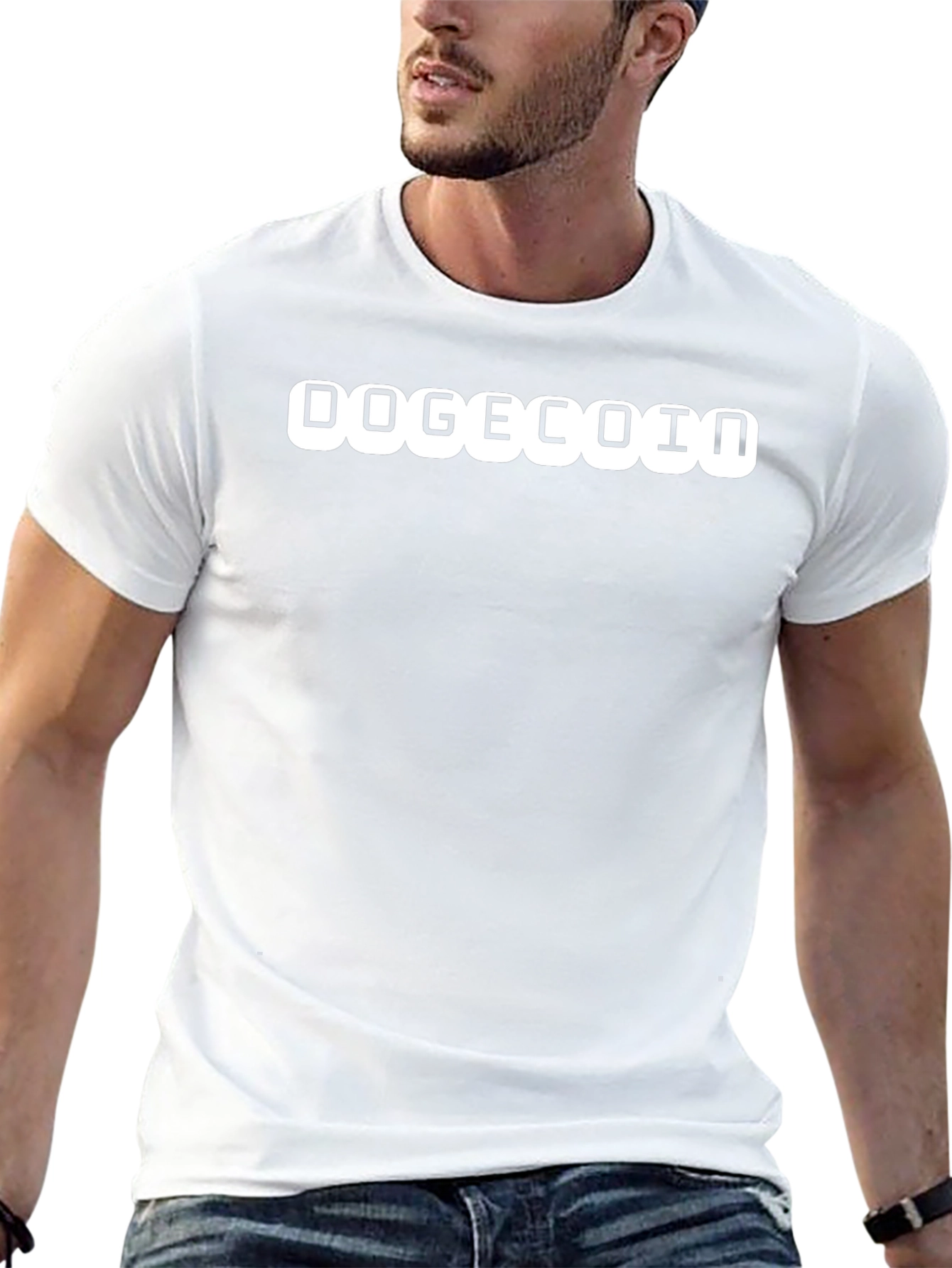 DOGECOIN Black T-Shirt Crypto Fashion
