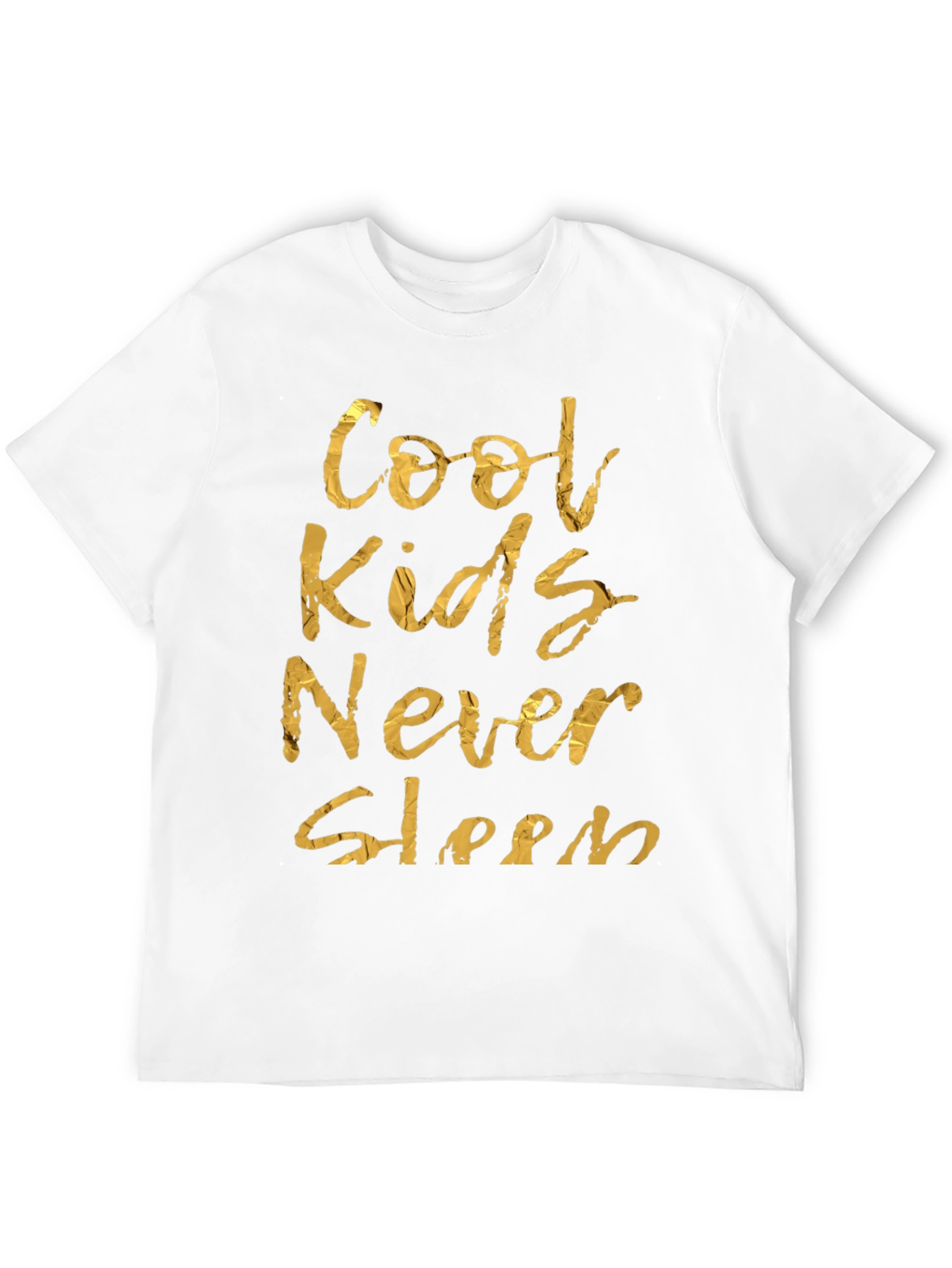 Cool Kids Never Sleep Graphic Tee - Black