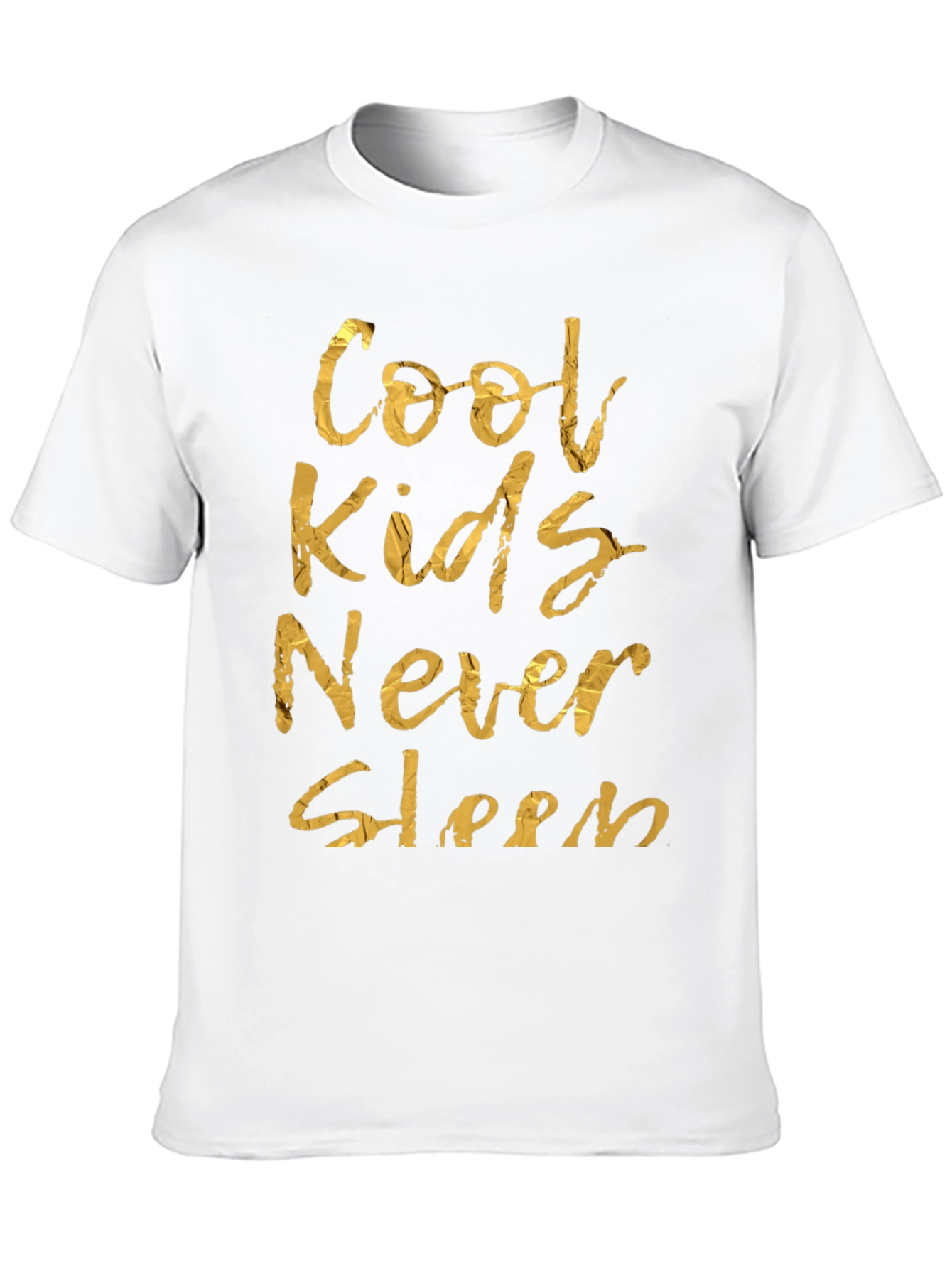 Cool Kids Never Sleep Graphic Tee - Black