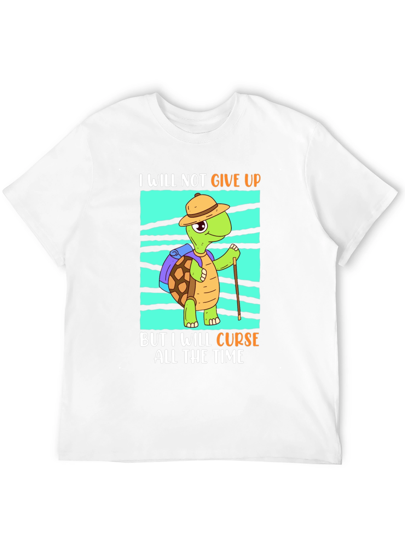 Funny Turtle Hiking T-Shirt: I Will Curse