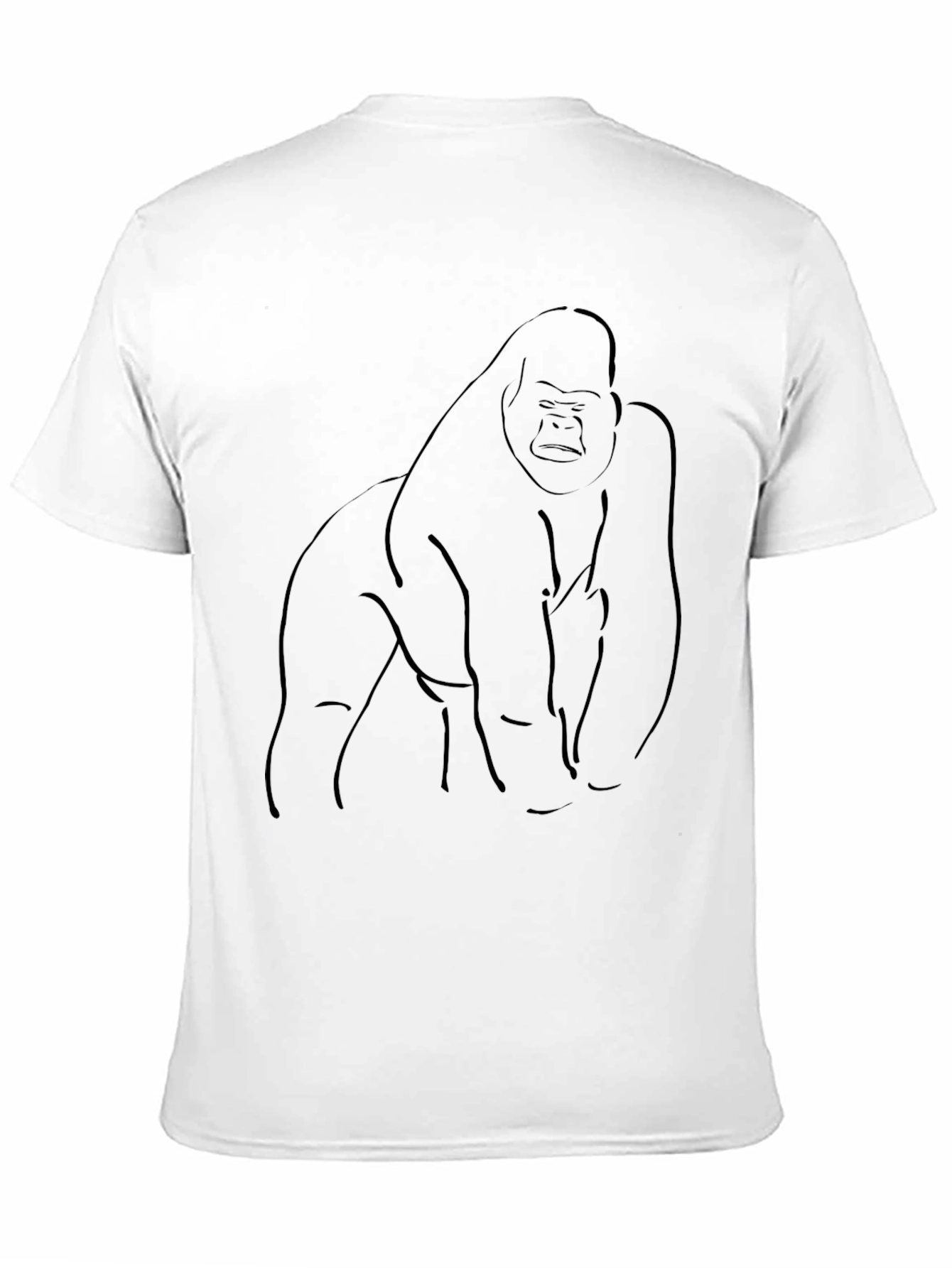 Gorilla Graphic Print Black T-Shirt