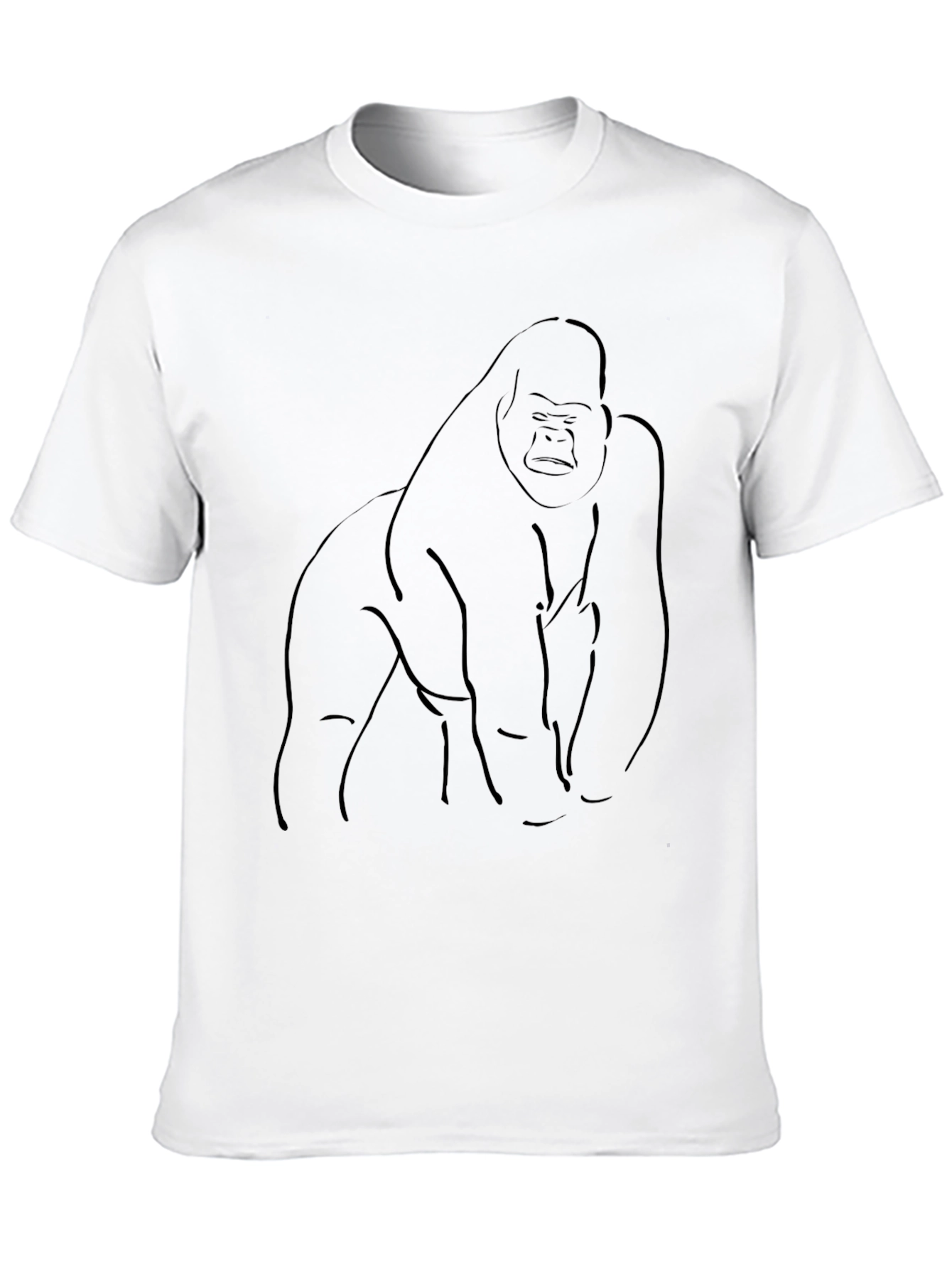 Gorilla Graphic Print Black T-Shirt