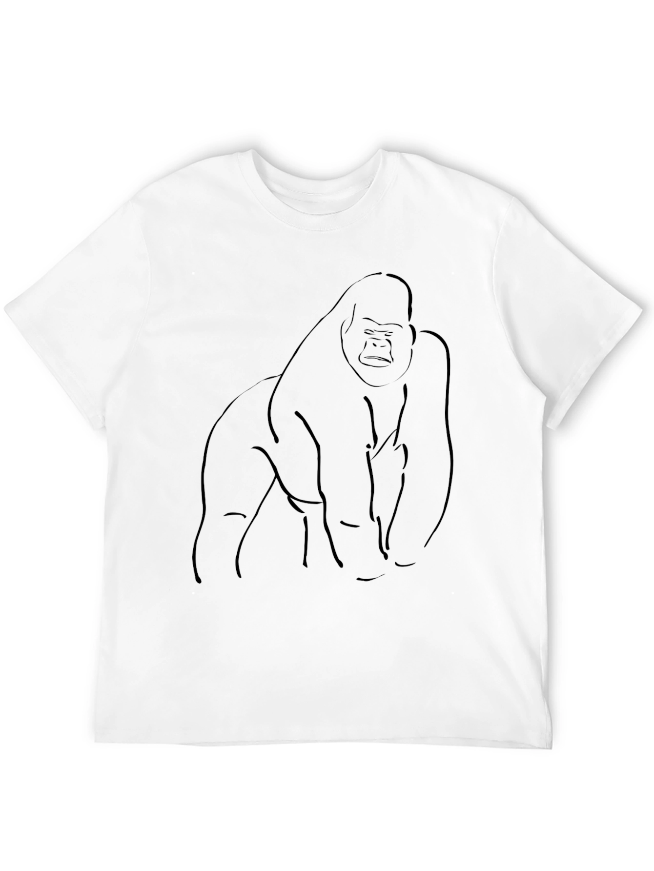 Gorilla Graphic Print Black T-Shirt