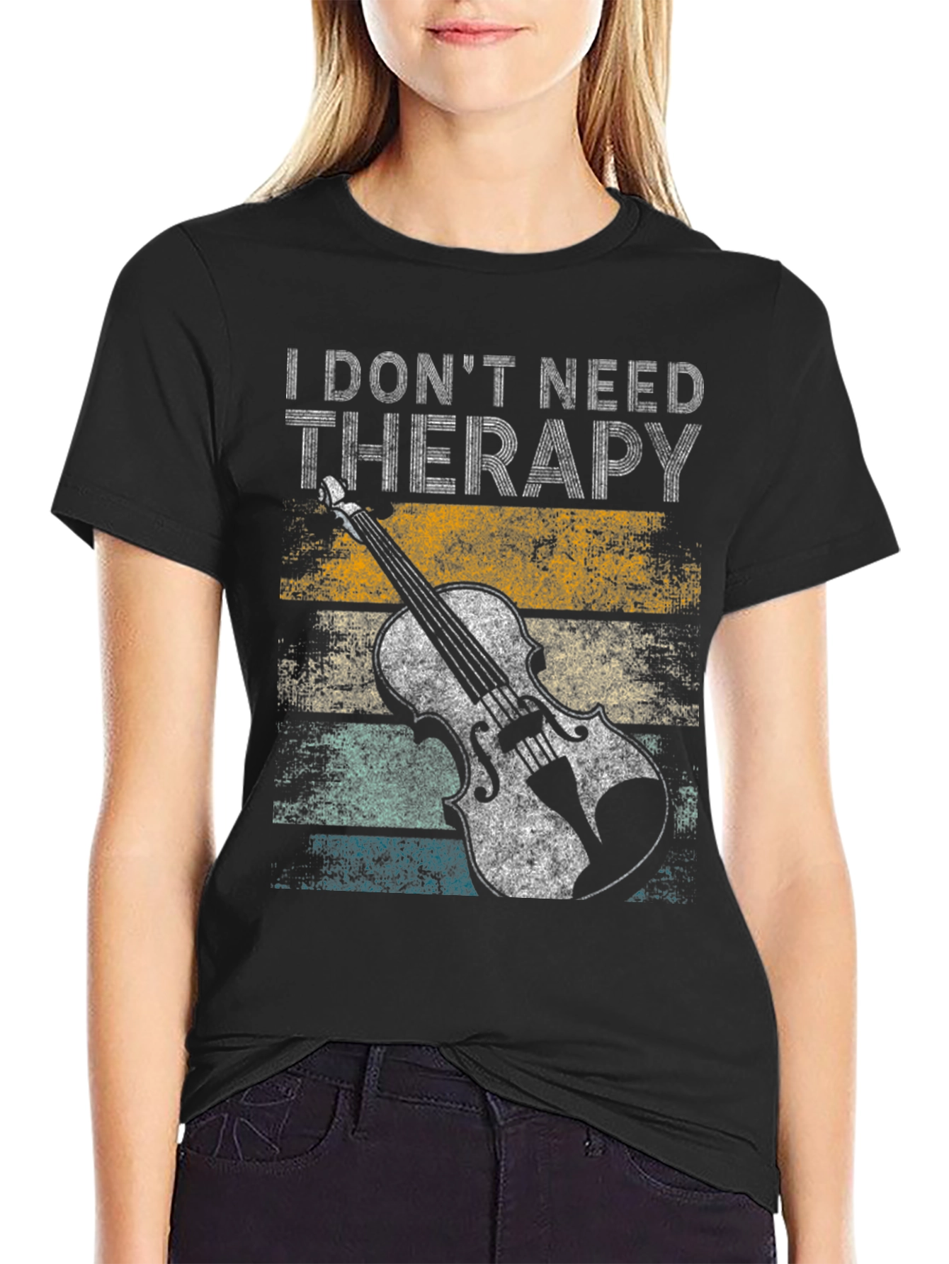 I Dont Need Therapy Violin T-Shirt