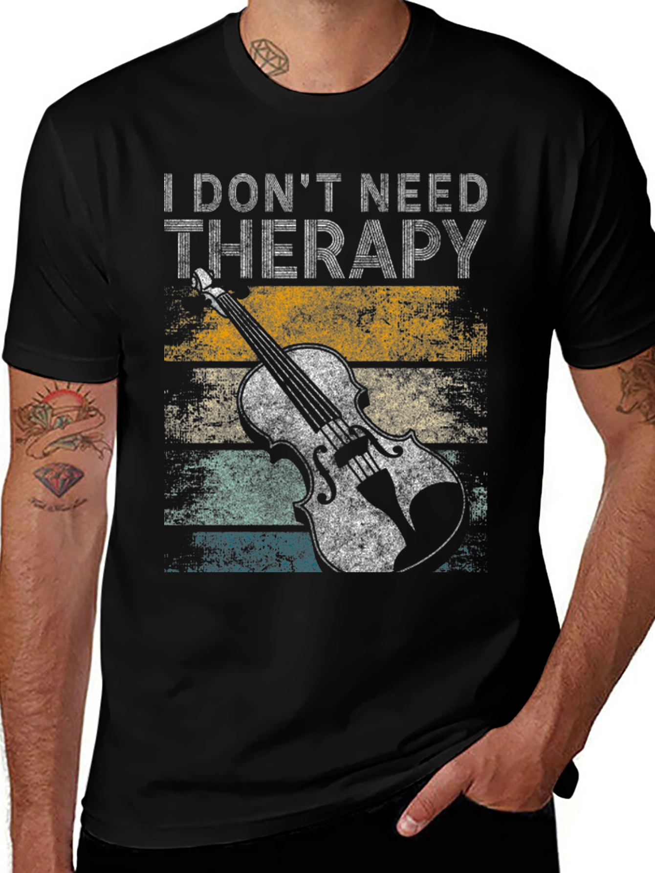 I Dont Need Therapy Violin T-Shirt