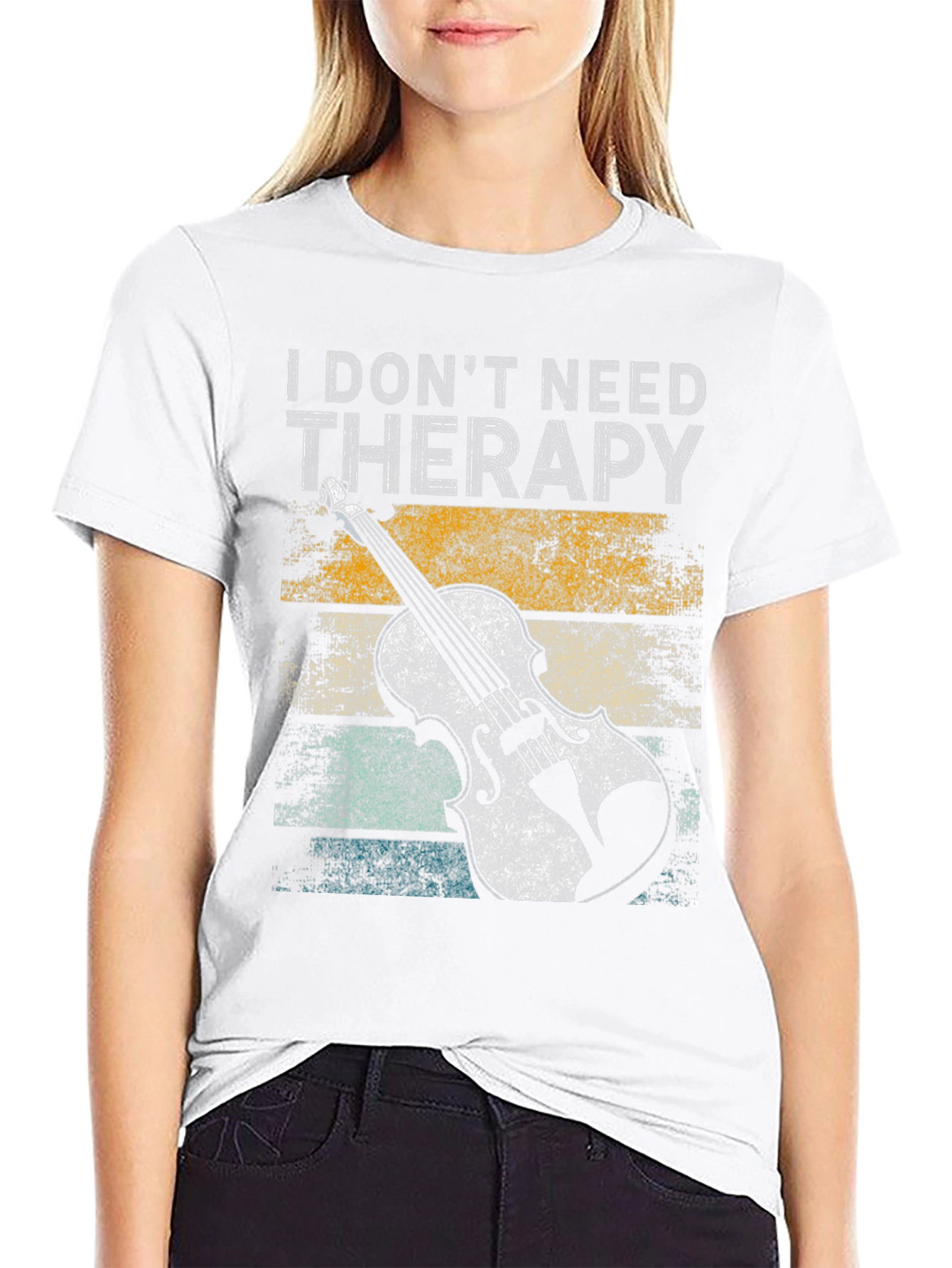 I Dont Need Therapy Violin T-Shirt