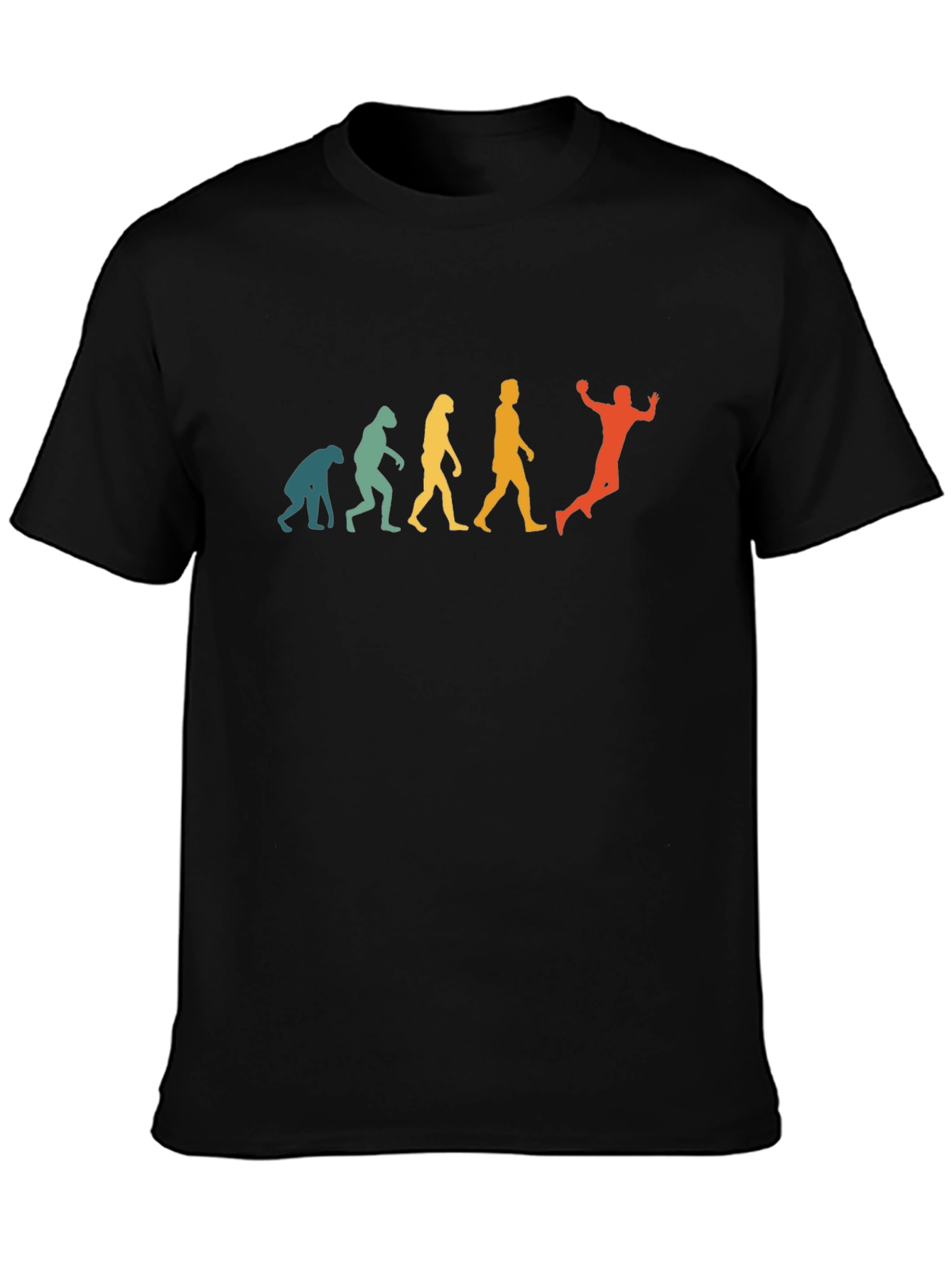 Handball Evolution Graphic T-Shirt - Retro Style