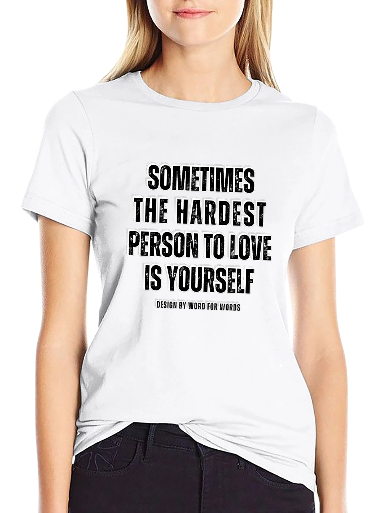 Love Yourself Graphic Tee - Black