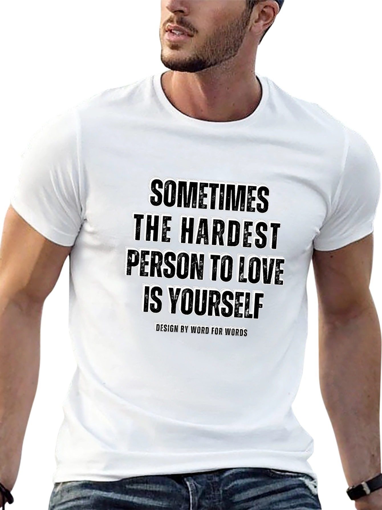 Love Yourself Graphic Tee - Black