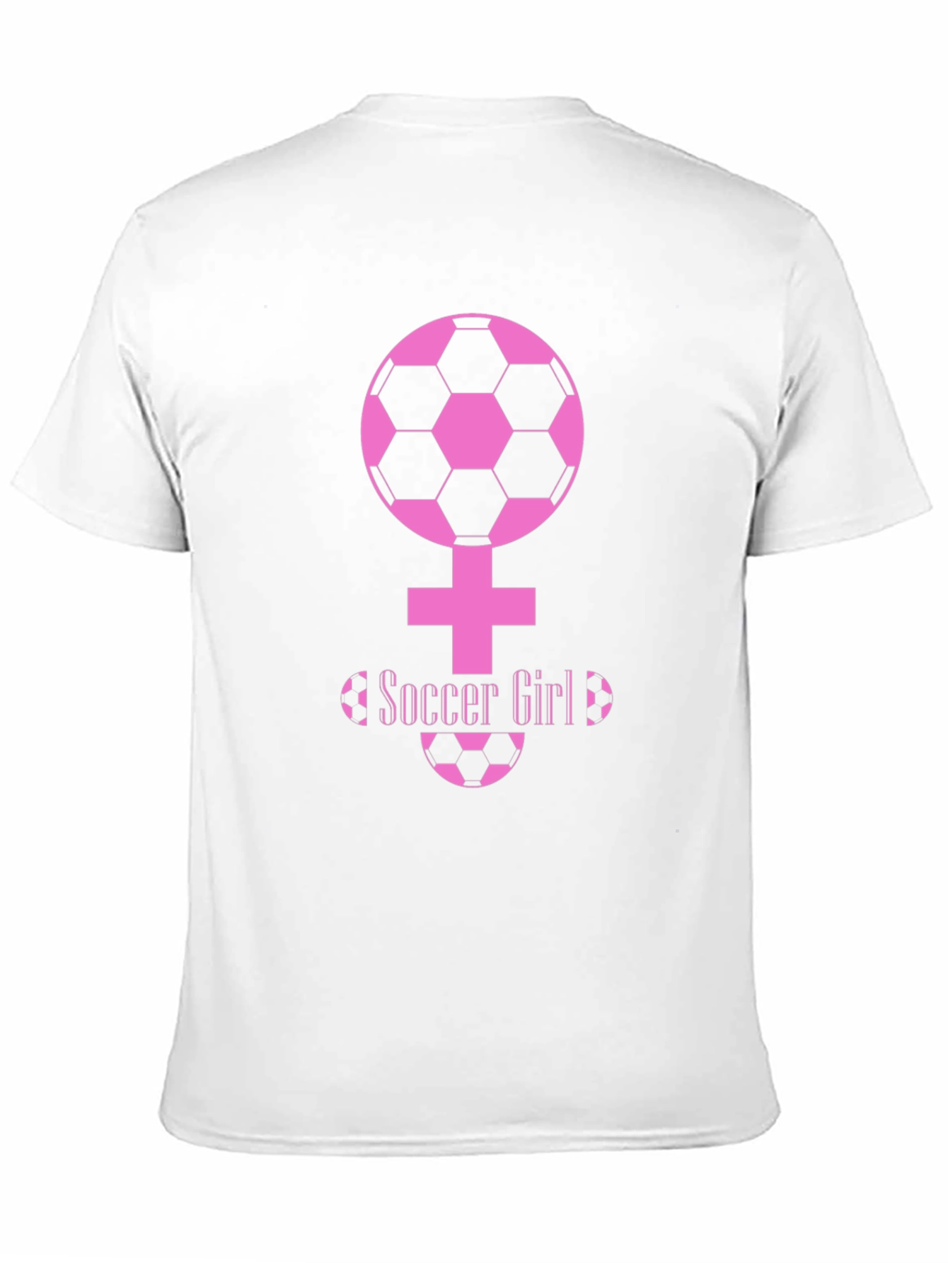 Soccer Girl Tee - Pink Graphic Design