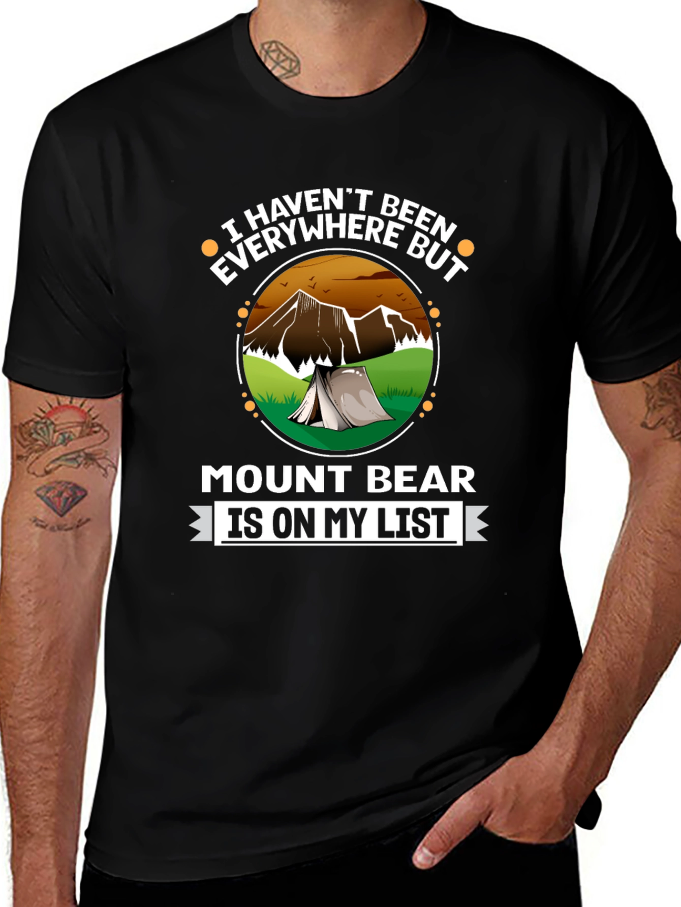 Mount Bear List T-Shirt - Adventure Awaits