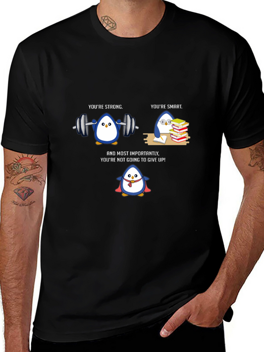 Penguin Power T-Shirt - Strong Smart and Resilient