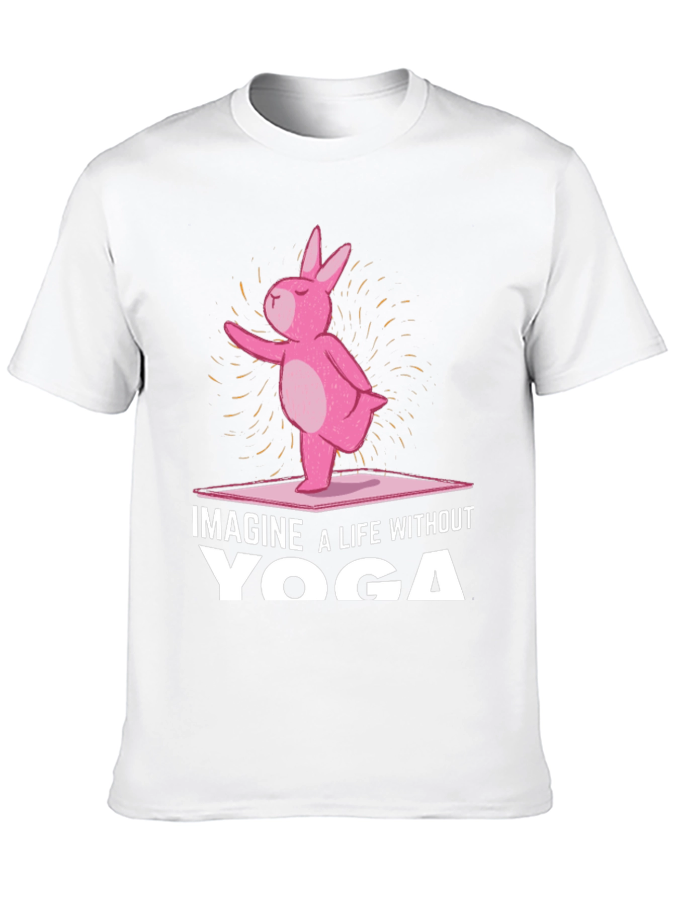 Imagine Yoga Funny Bunny T-Shirt