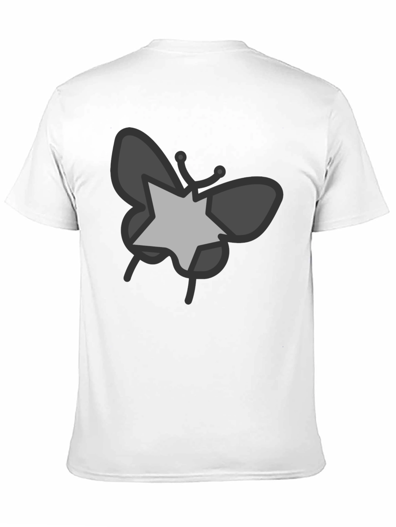 Butterfly Star Graphic Black T-Shirt
