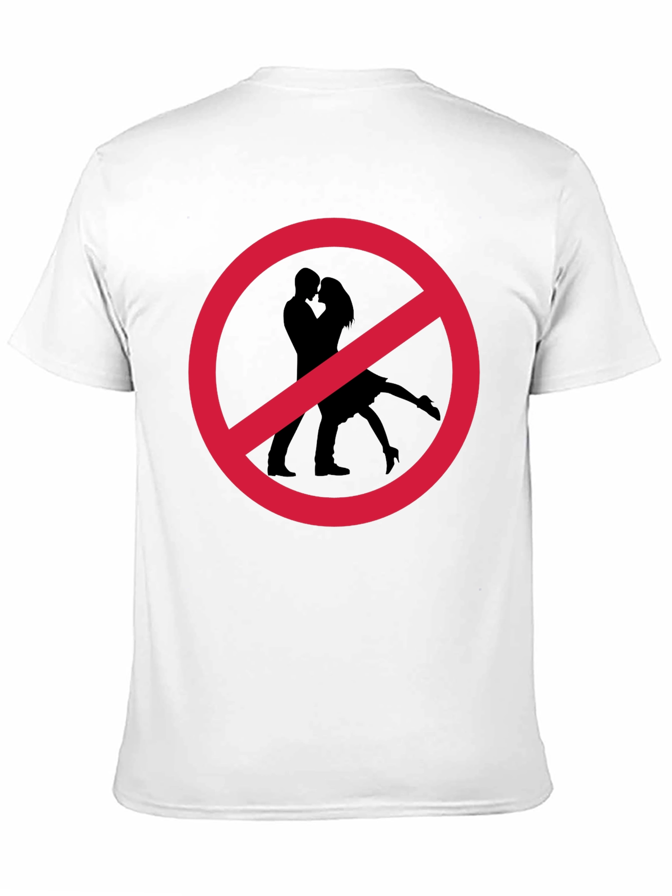 No Kissing T-Shirt Black