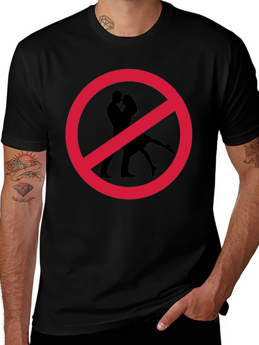 No Kissing T-Shirt Black