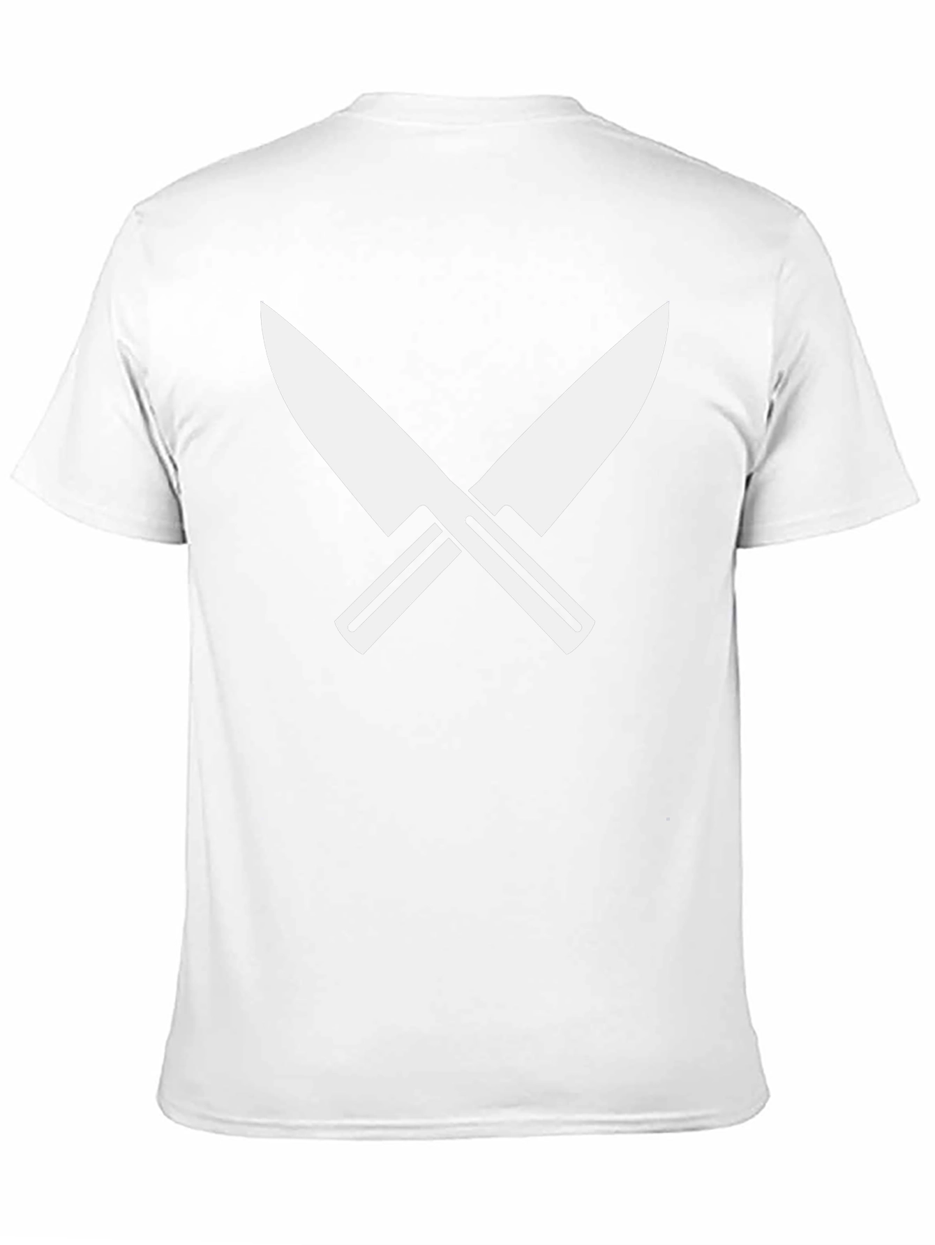 Crossed Knives Graphic Tee - Black Crew Neck