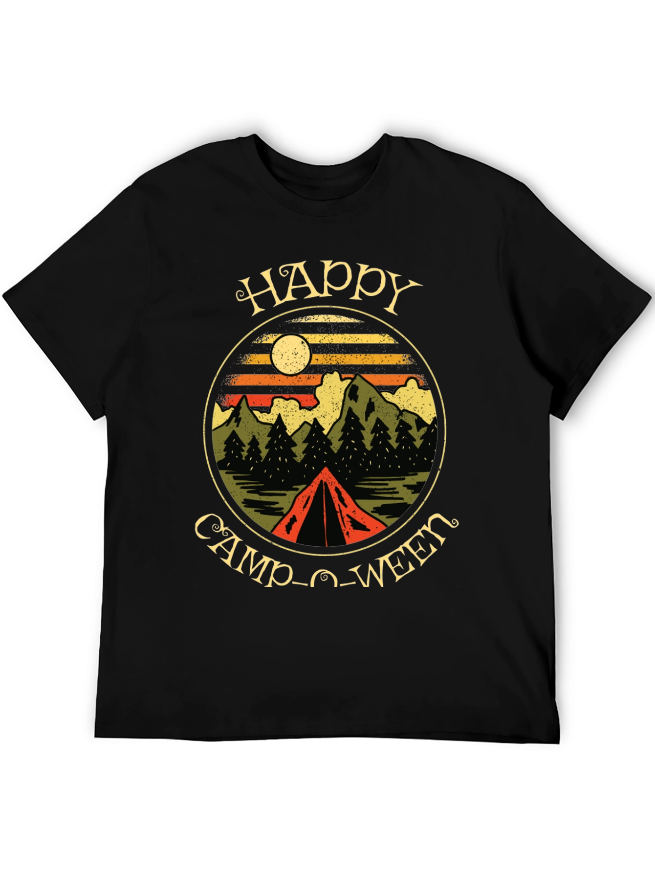 Happy Camp-O-Ween Camping T-Shirt