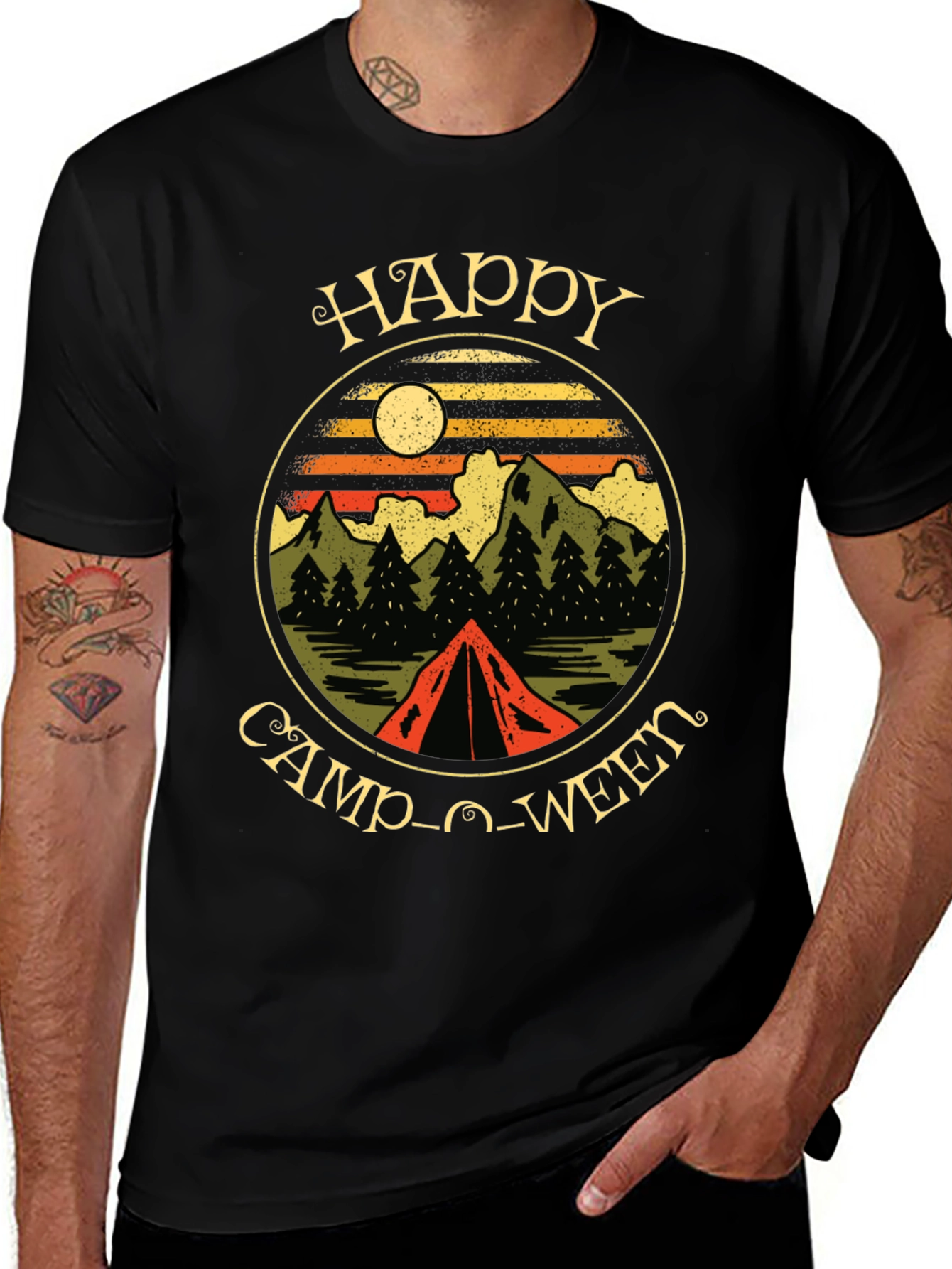 Happy Camp-O-Ween Camping T-Shirt