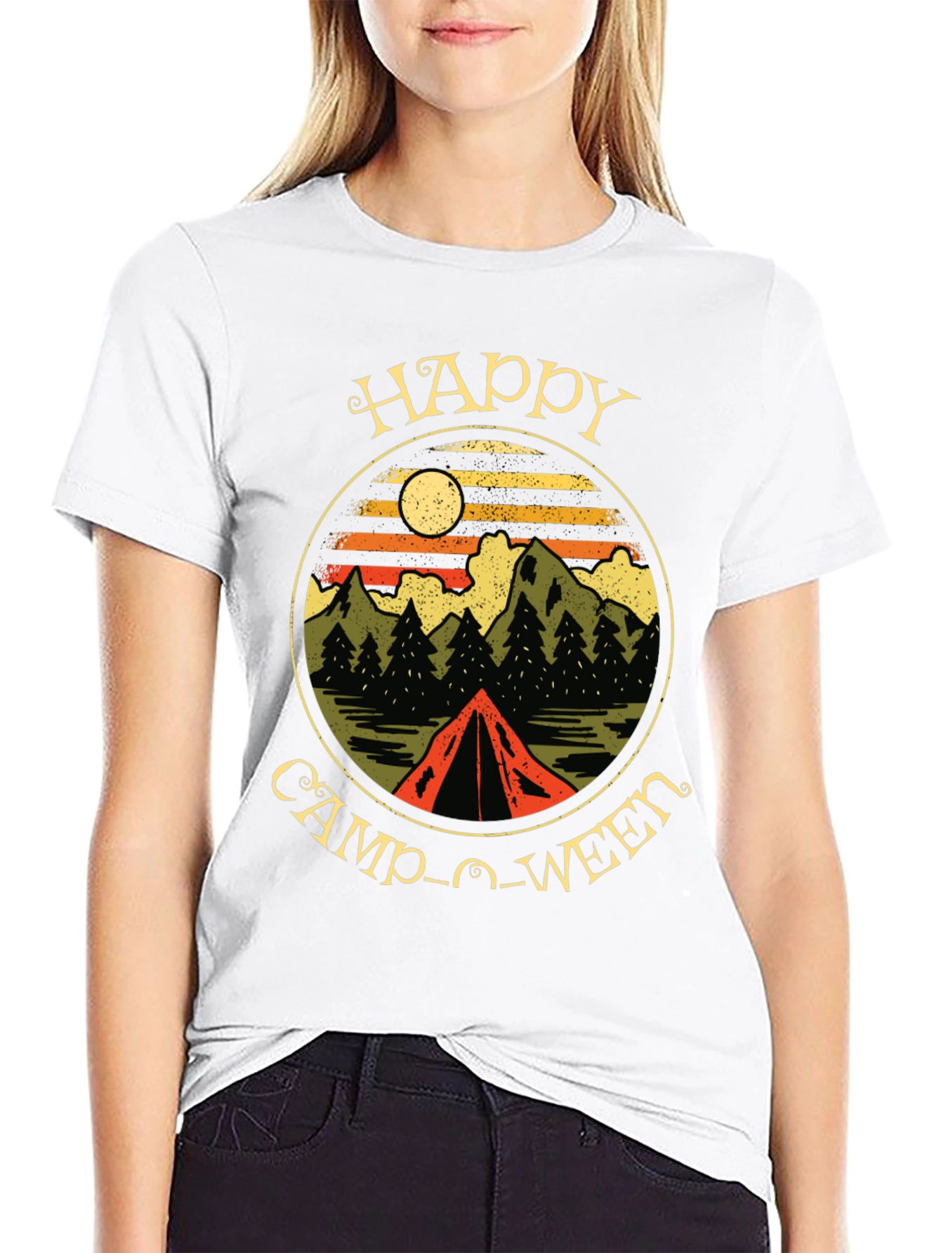 Happy Camp-O-Ween Camping T-Shirt