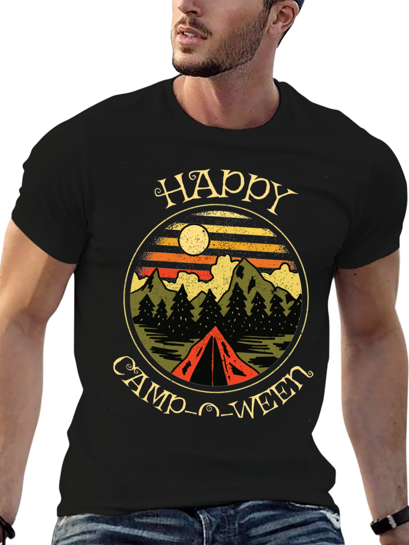Happy Camp-O-Ween Camping T-Shirt