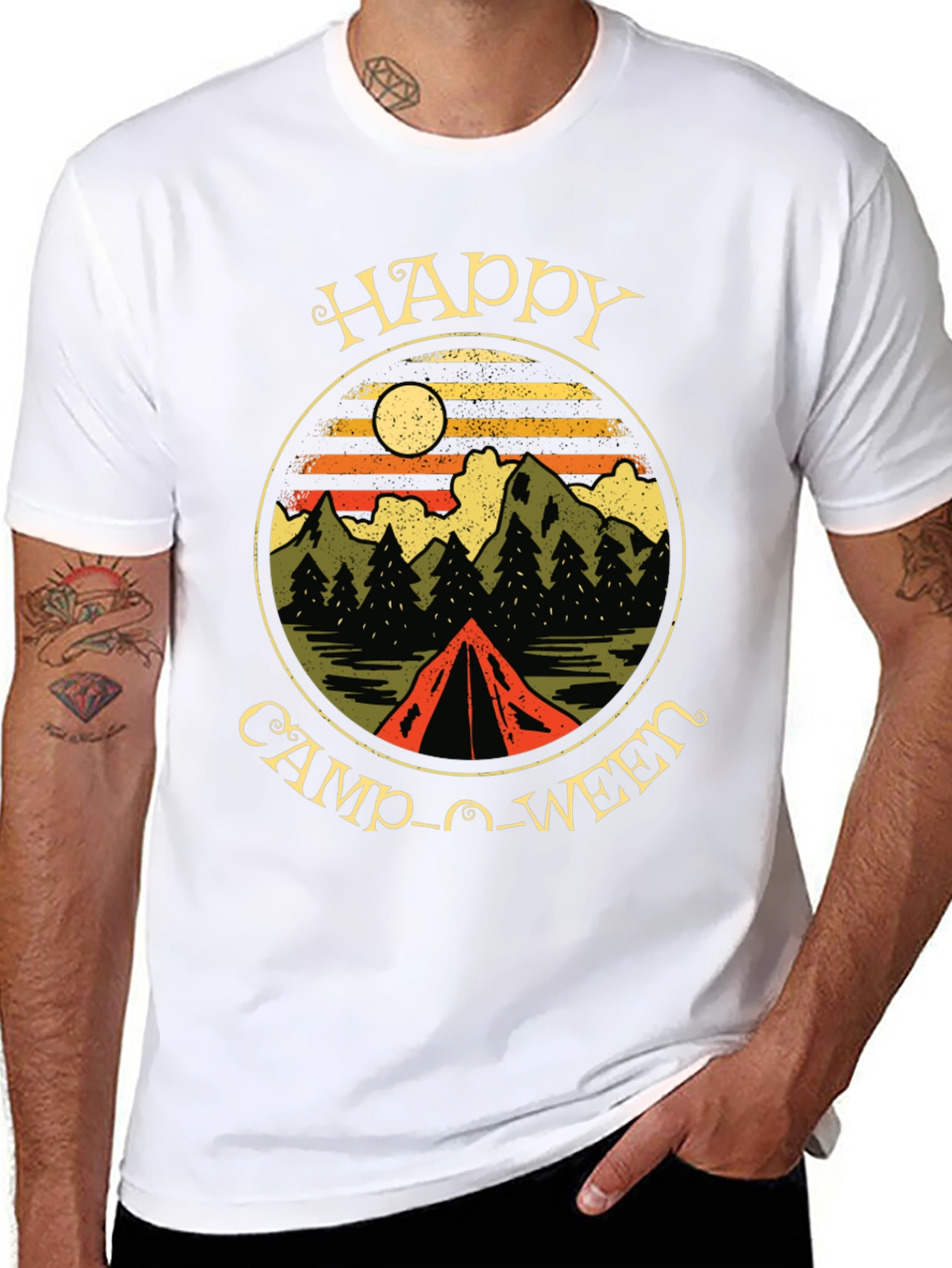 Happy Camp-O-Ween Camping T-Shirt