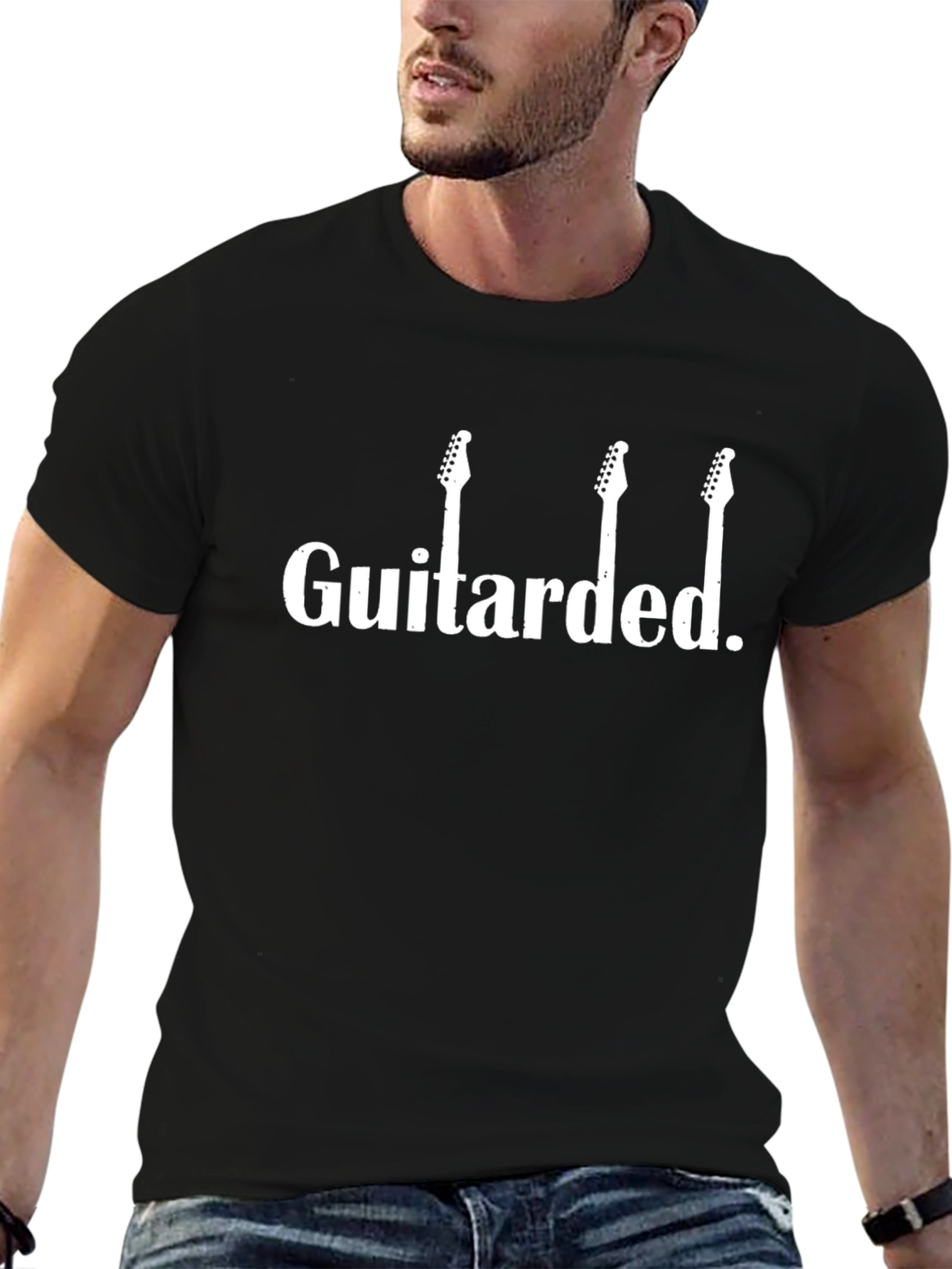 Guitarded Graphic Tee - Musician Humor T-Shirt