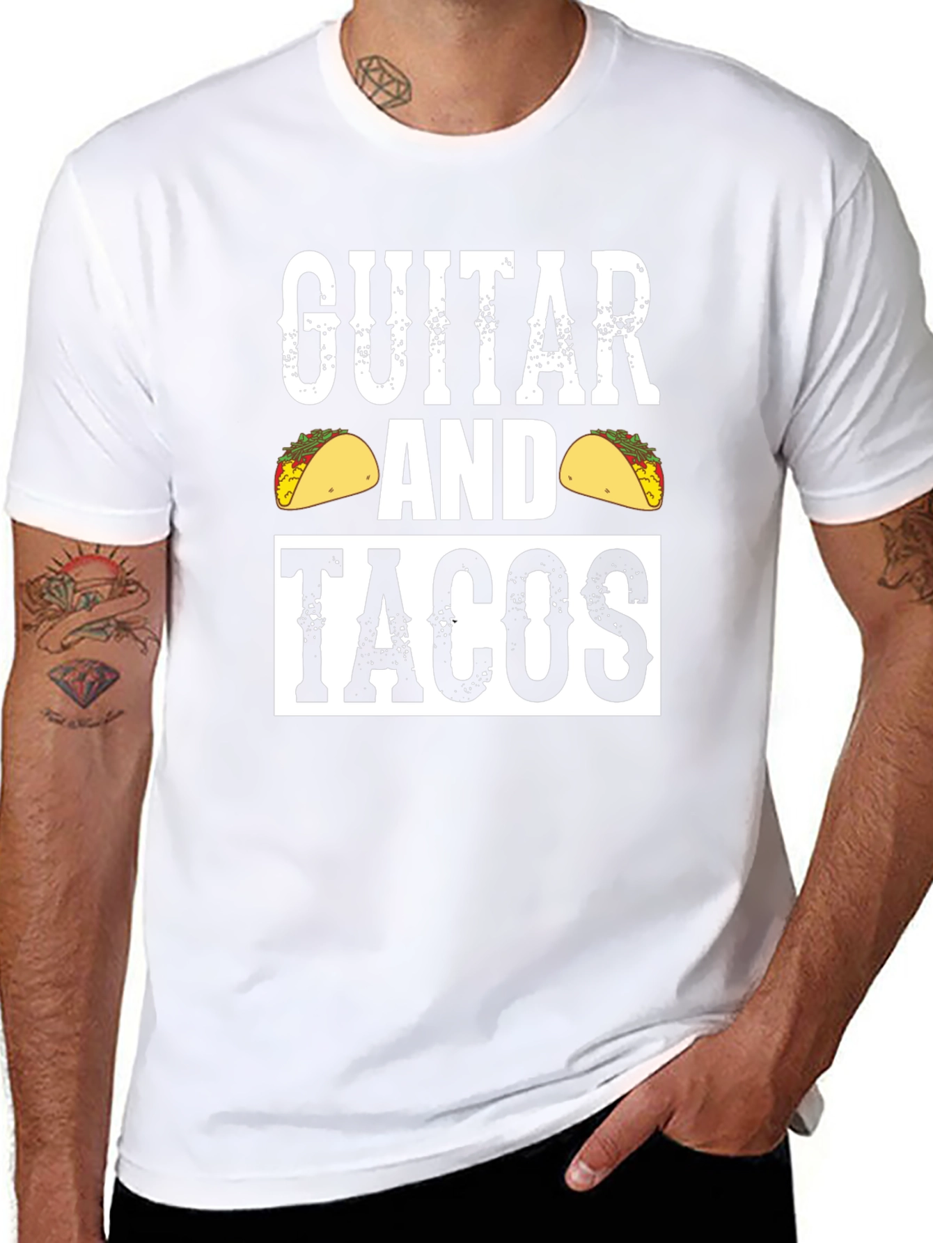 Guitar and Tacos Graphic Tee