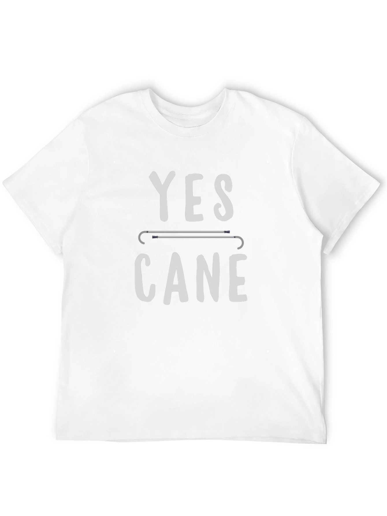 Yes Cane T-Shirt - Humor Disability Tee
