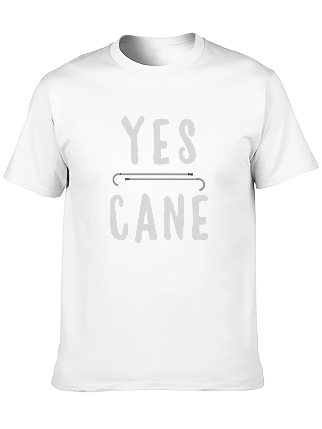Yes Cane T-Shirt - Humor Disability Tee