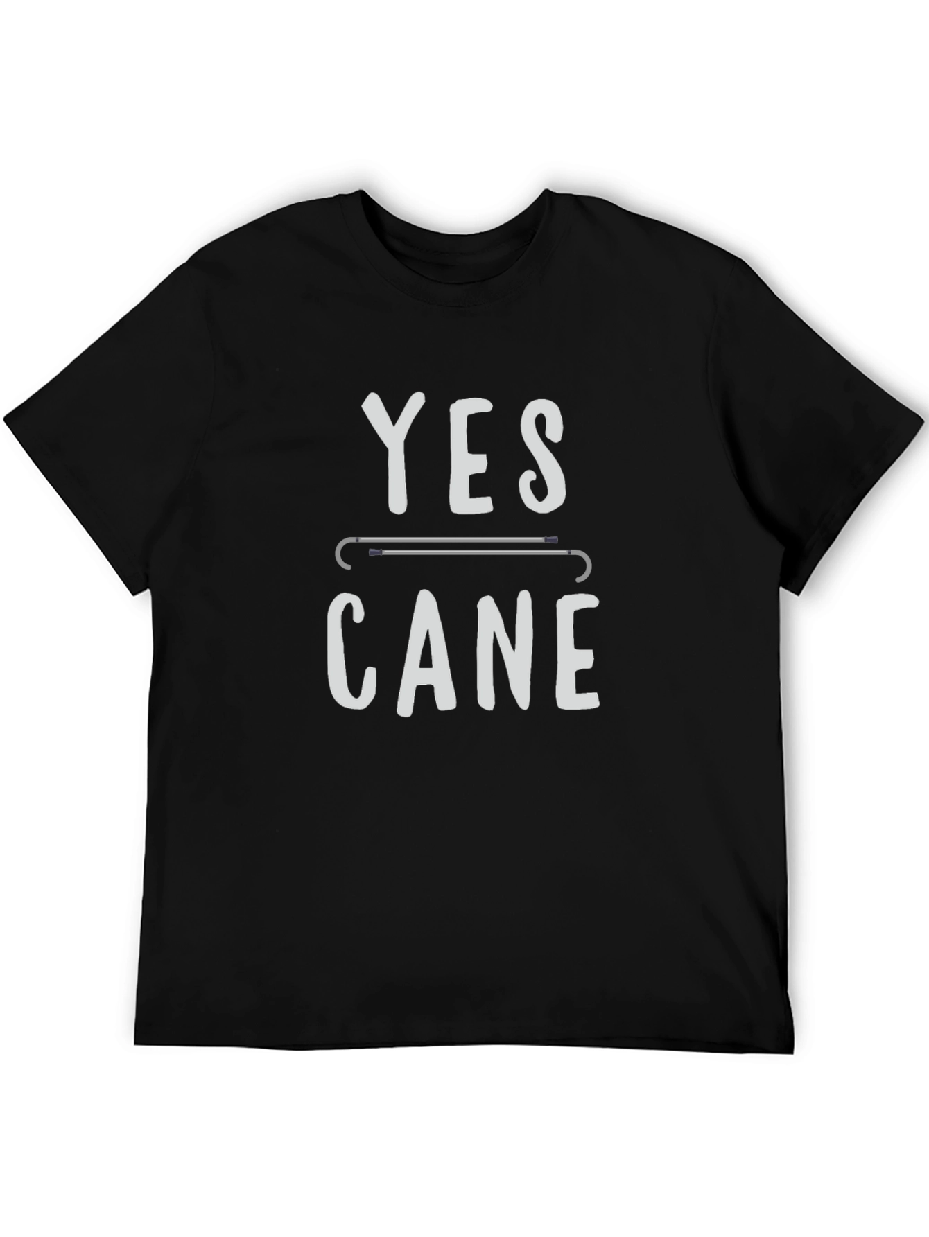 Yes Cane T-Shirt - Humor Disability Tee