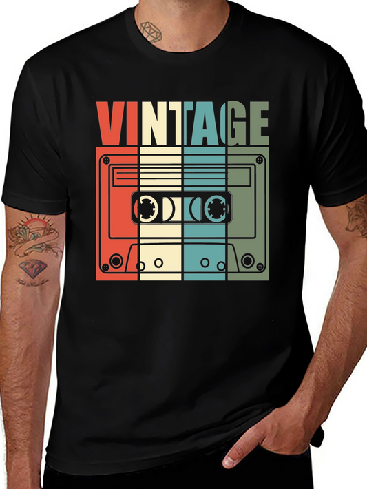 Vintage Cassette Tape T-Shirt - Retro Music Tee