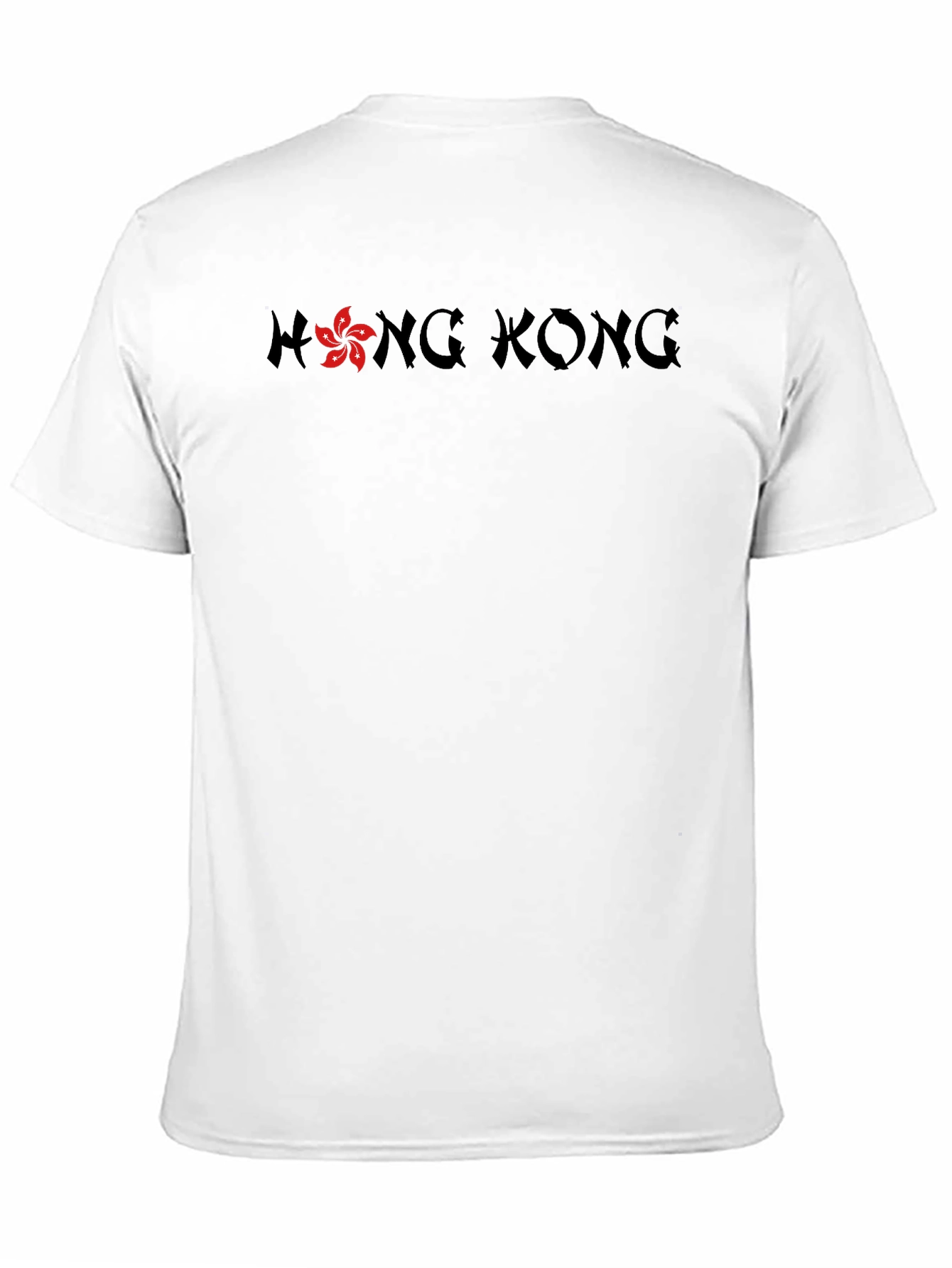 Hong Kong Graphic Tee - Black Crew Neck T-Shirt