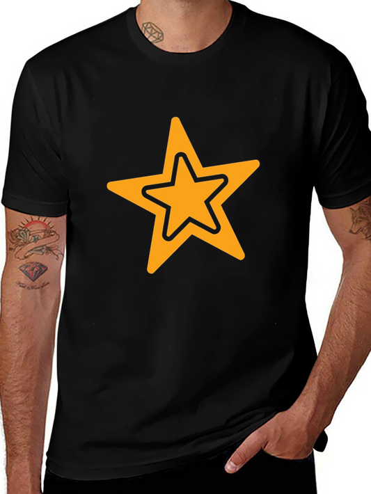 Star Graphic Black T-Shirt - Casual Style