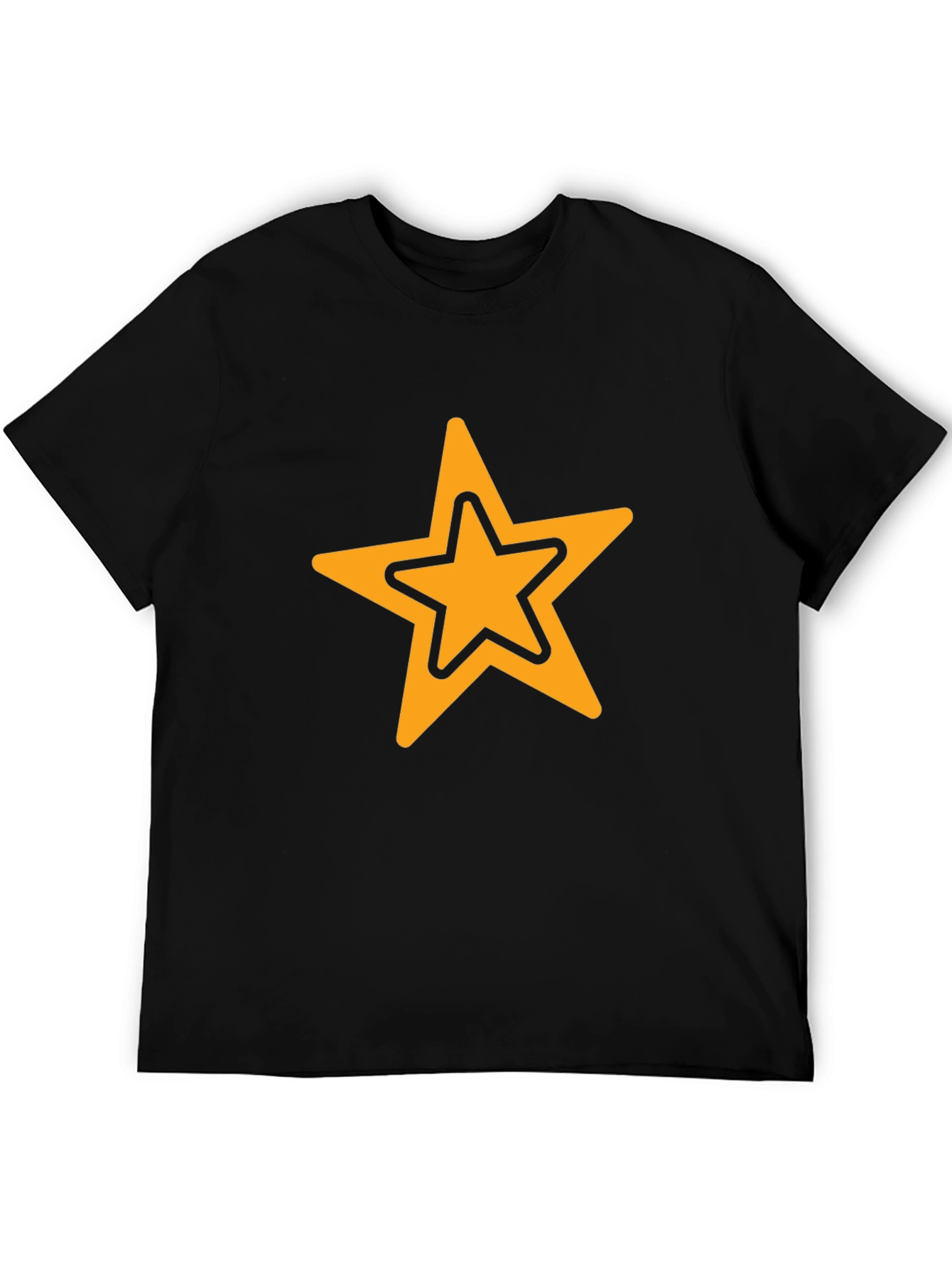 Star Graphic Black T-Shirt - Casual Style