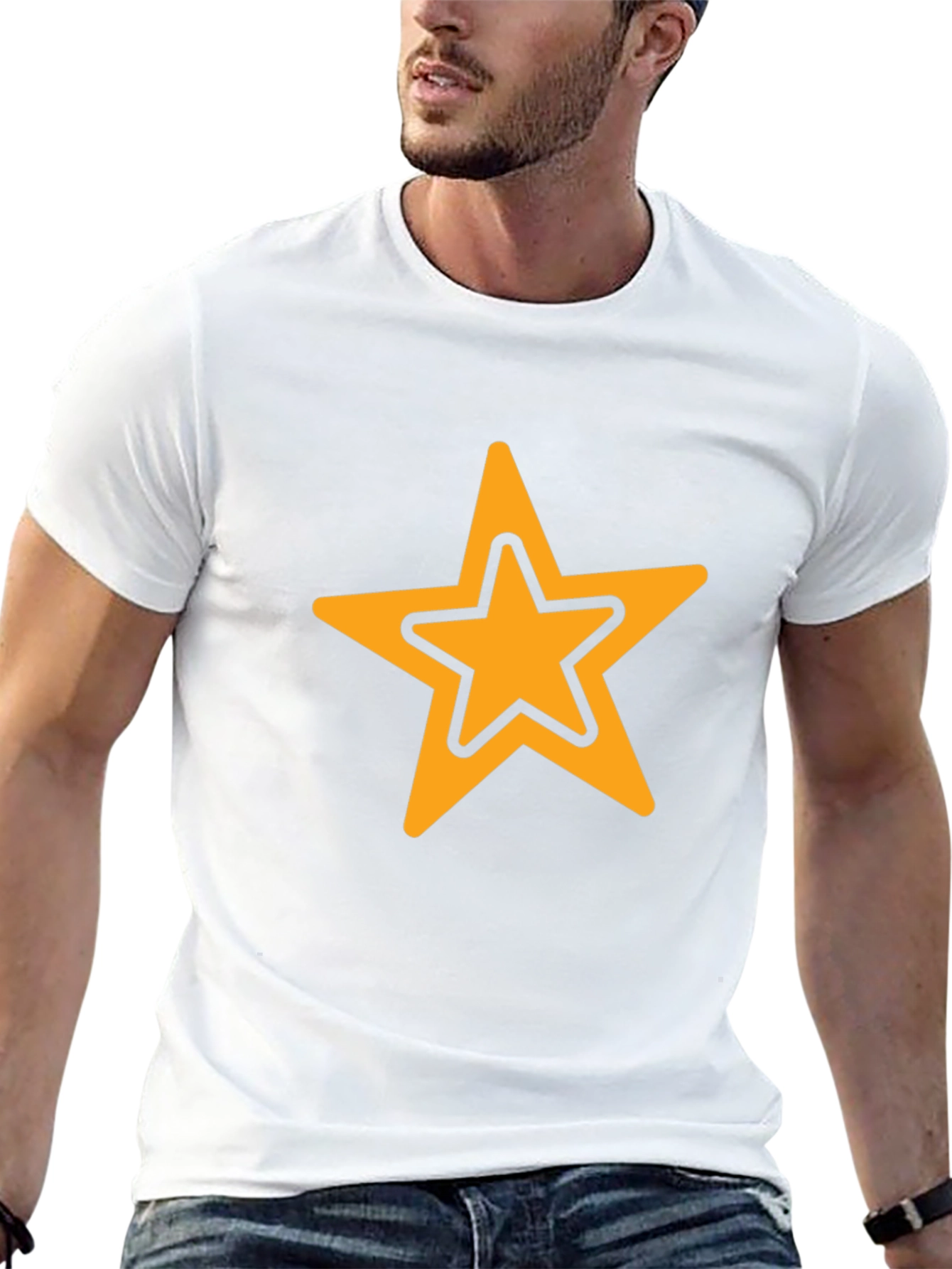Star Graphic Black T-Shirt - Casual Style