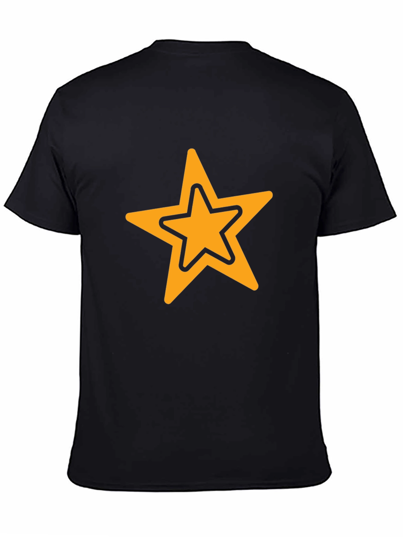 Star Graphic Black T-Shirt - Casual Style