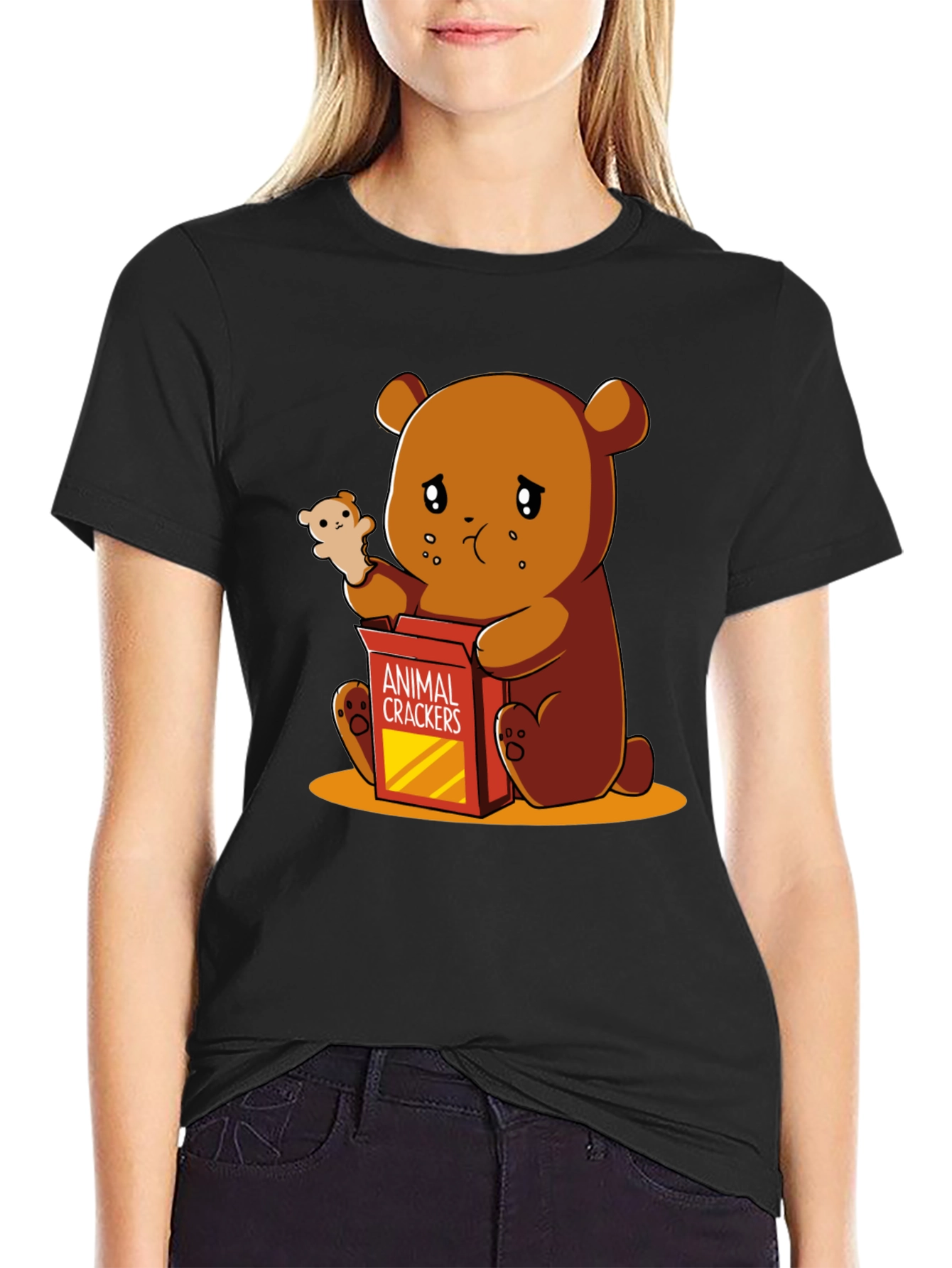 Sad Bear Animal Cracker T-Shirt