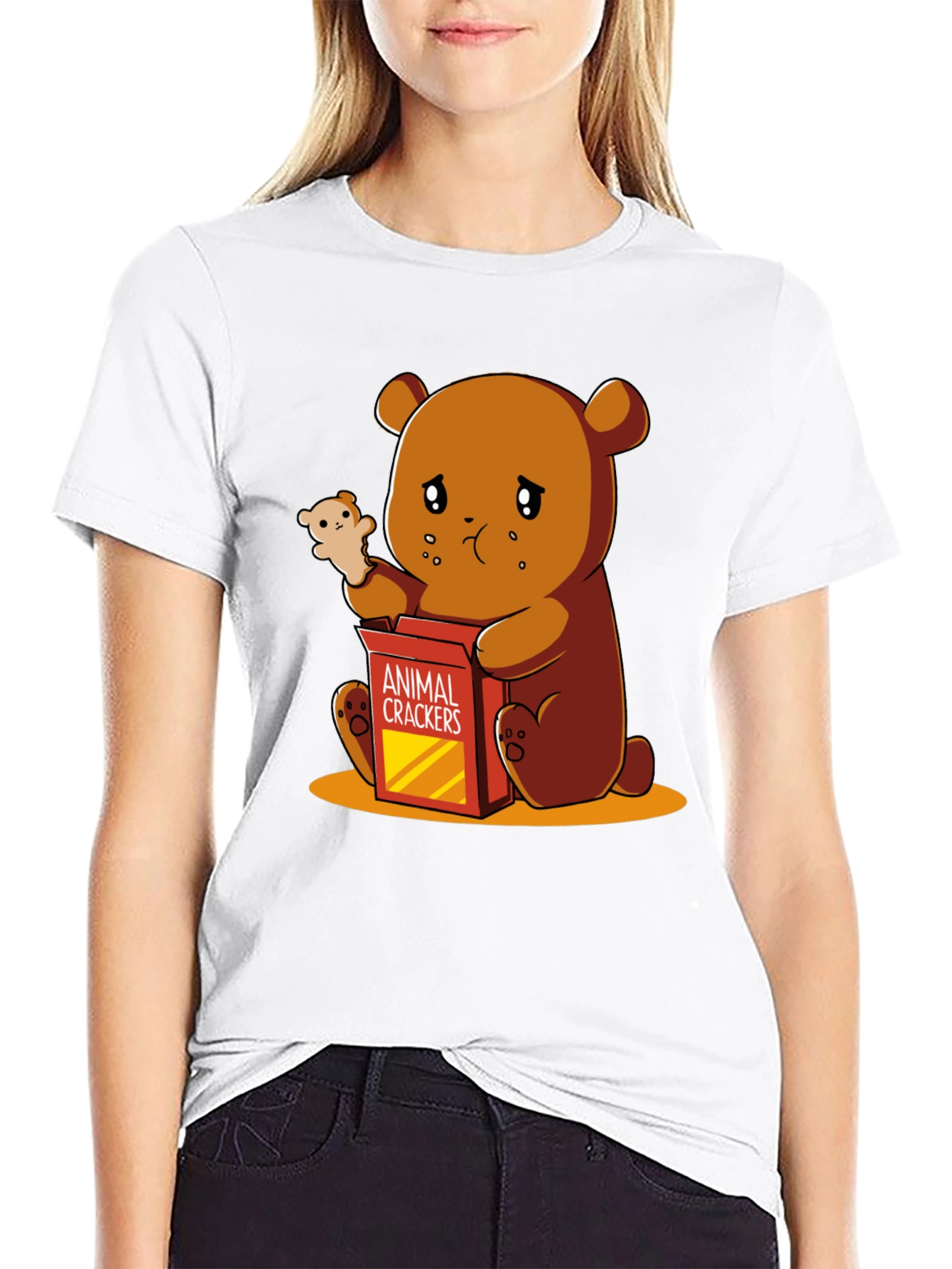 Sad Bear Animal Cracker T-Shirt